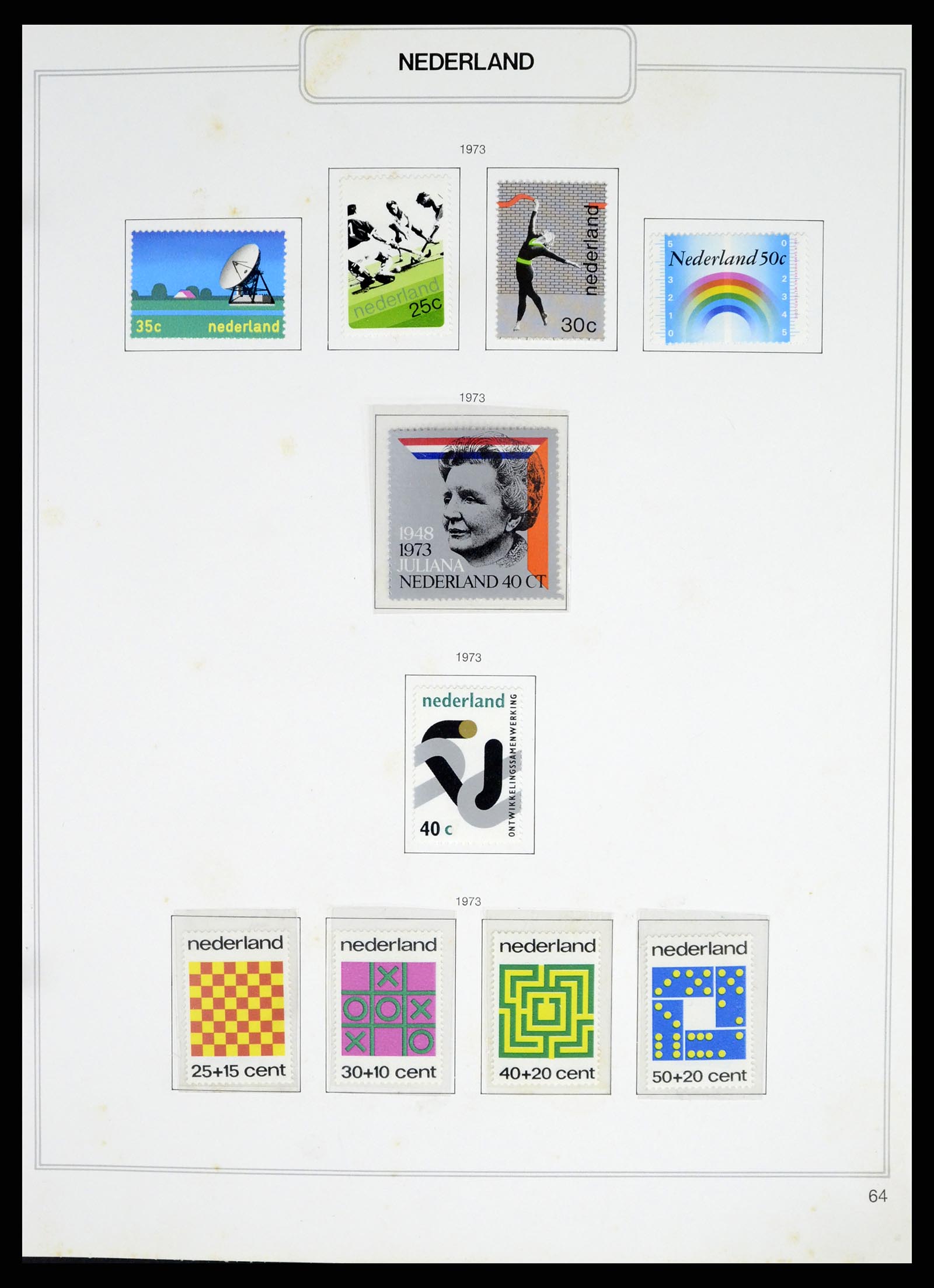 37348 064 - Postzegelverzameling 37348 Nederland 1852-1995.