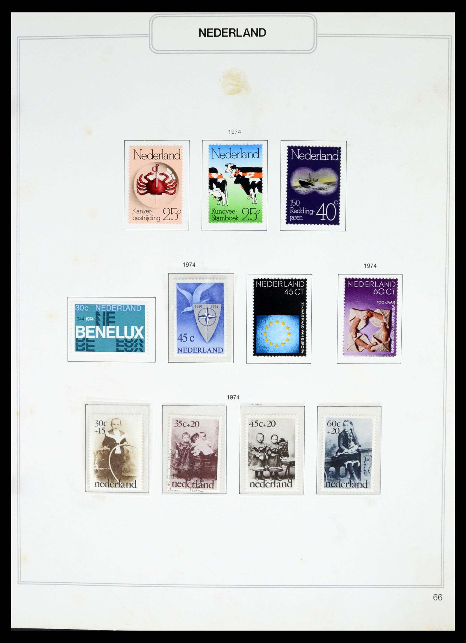 37348 066 - Postzegelverzameling 37348 Nederland 1852-1995.