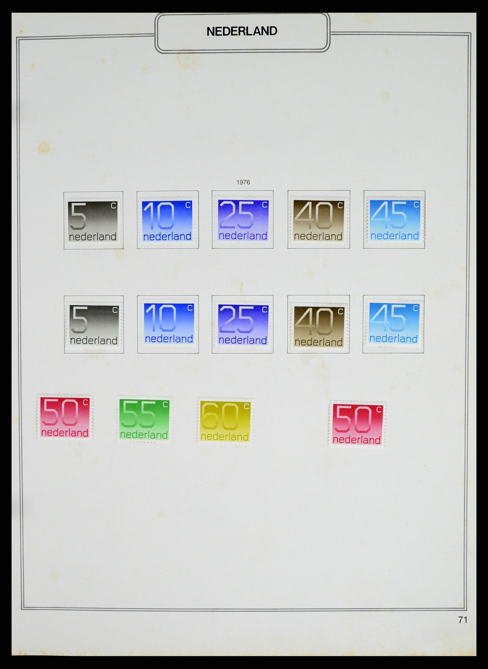 37348 071 - Postzegelverzameling 37348 Nederland 1852-1995.