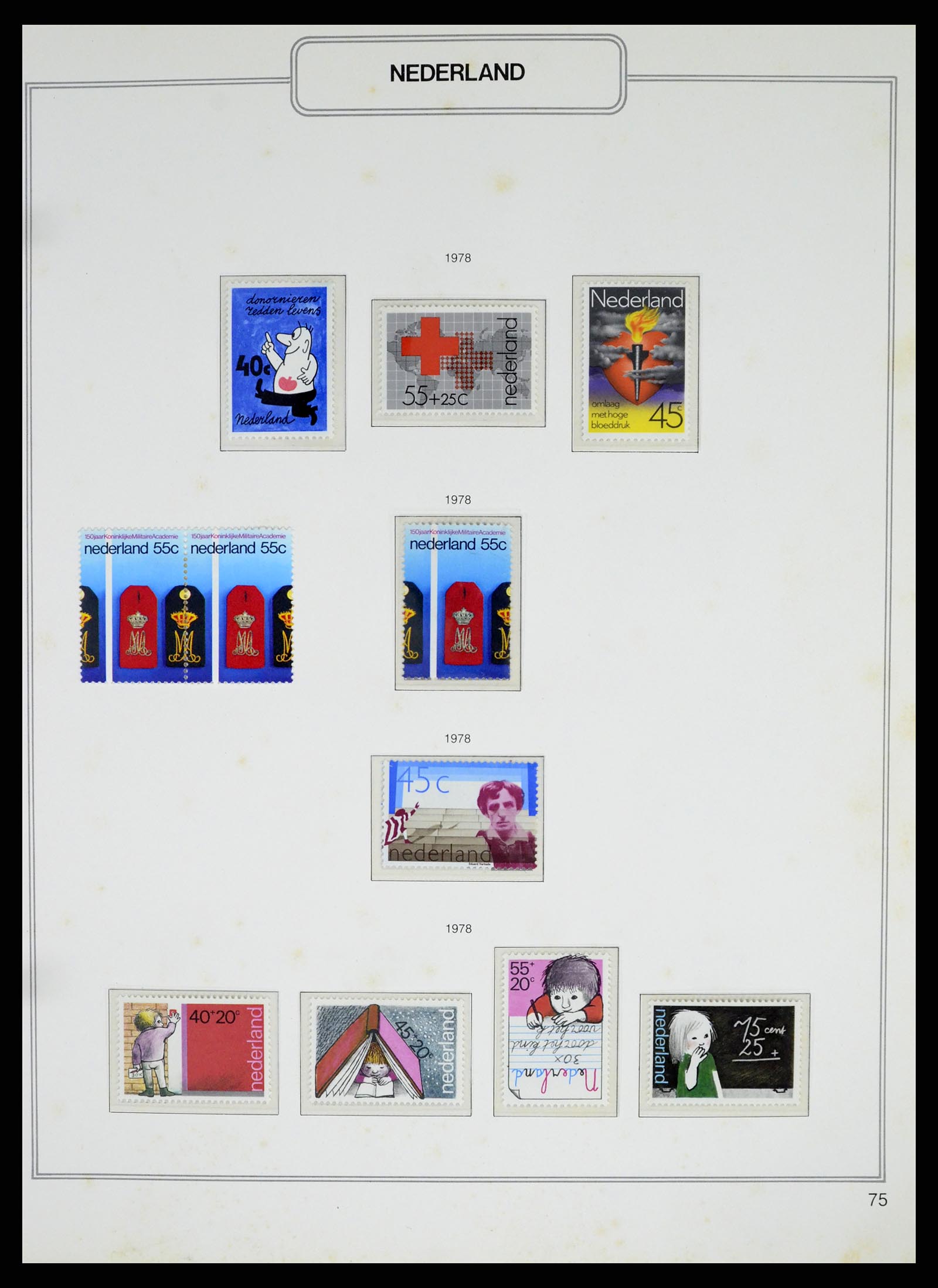 37348 075 - Postzegelverzameling 37348 Nederland 1852-1995.