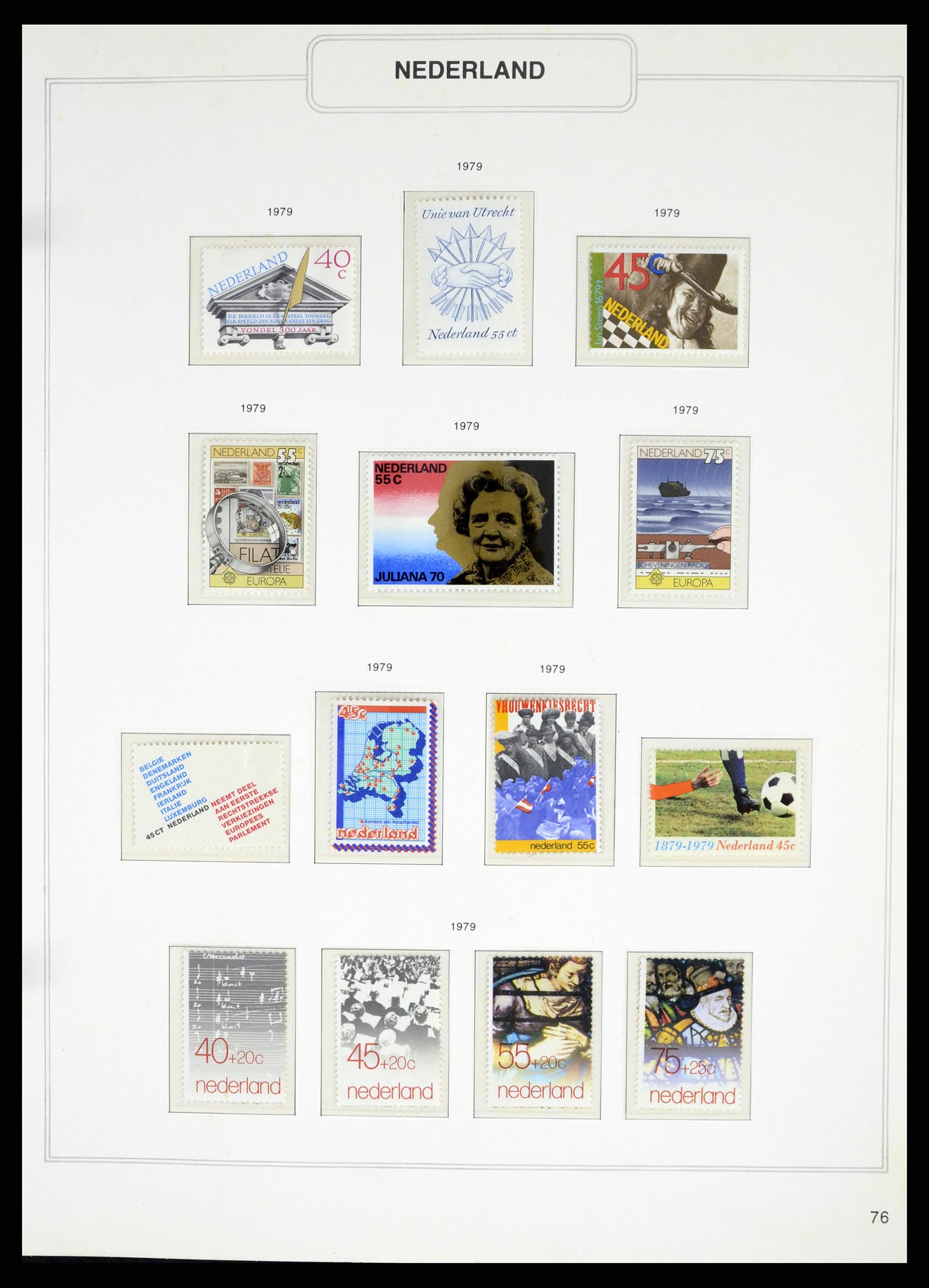 37348 076 - Postzegelverzameling 37348 Nederland 1852-1995.