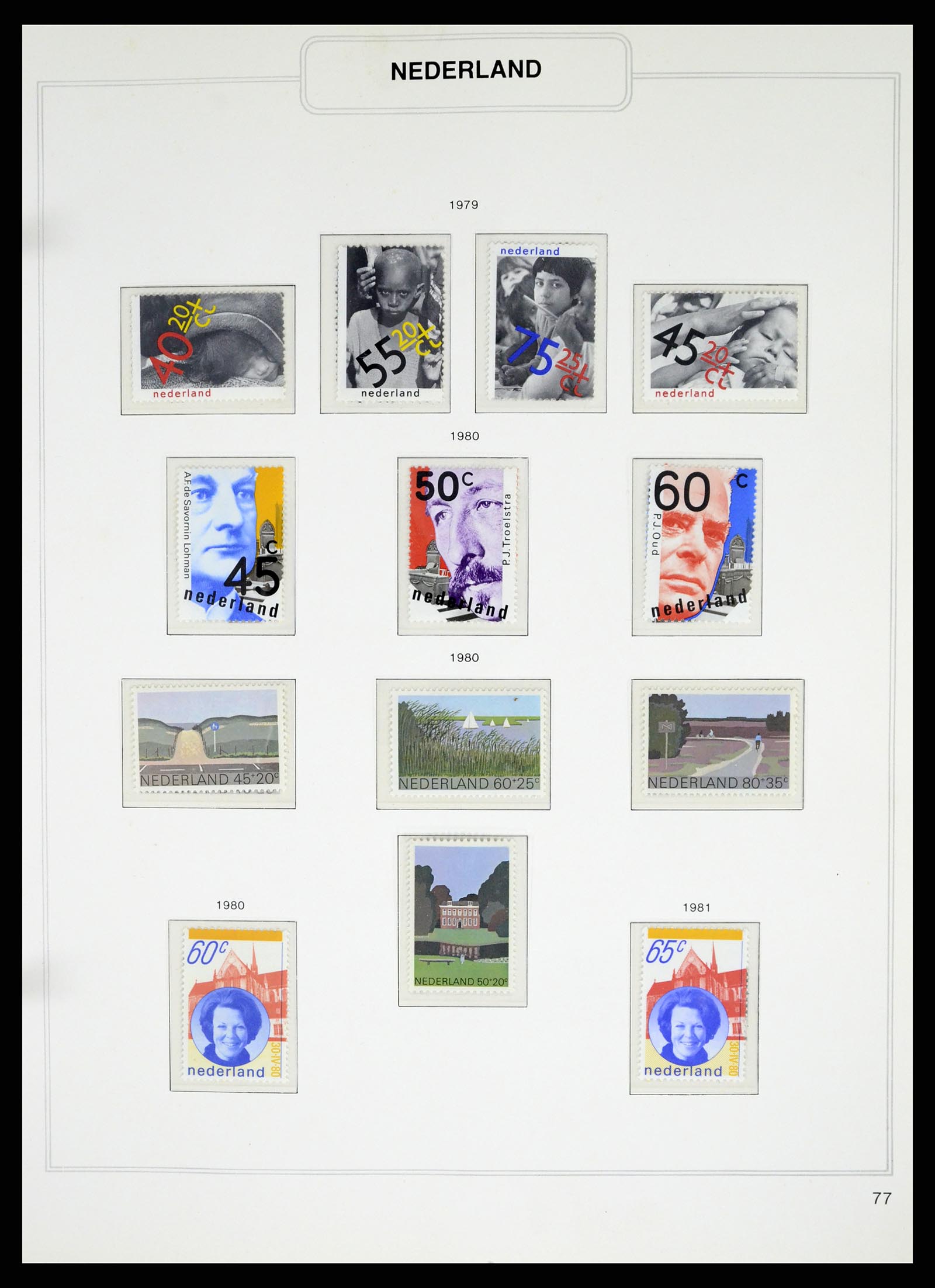 37348 077 - Postzegelverzameling 37348 Nederland 1852-1995.