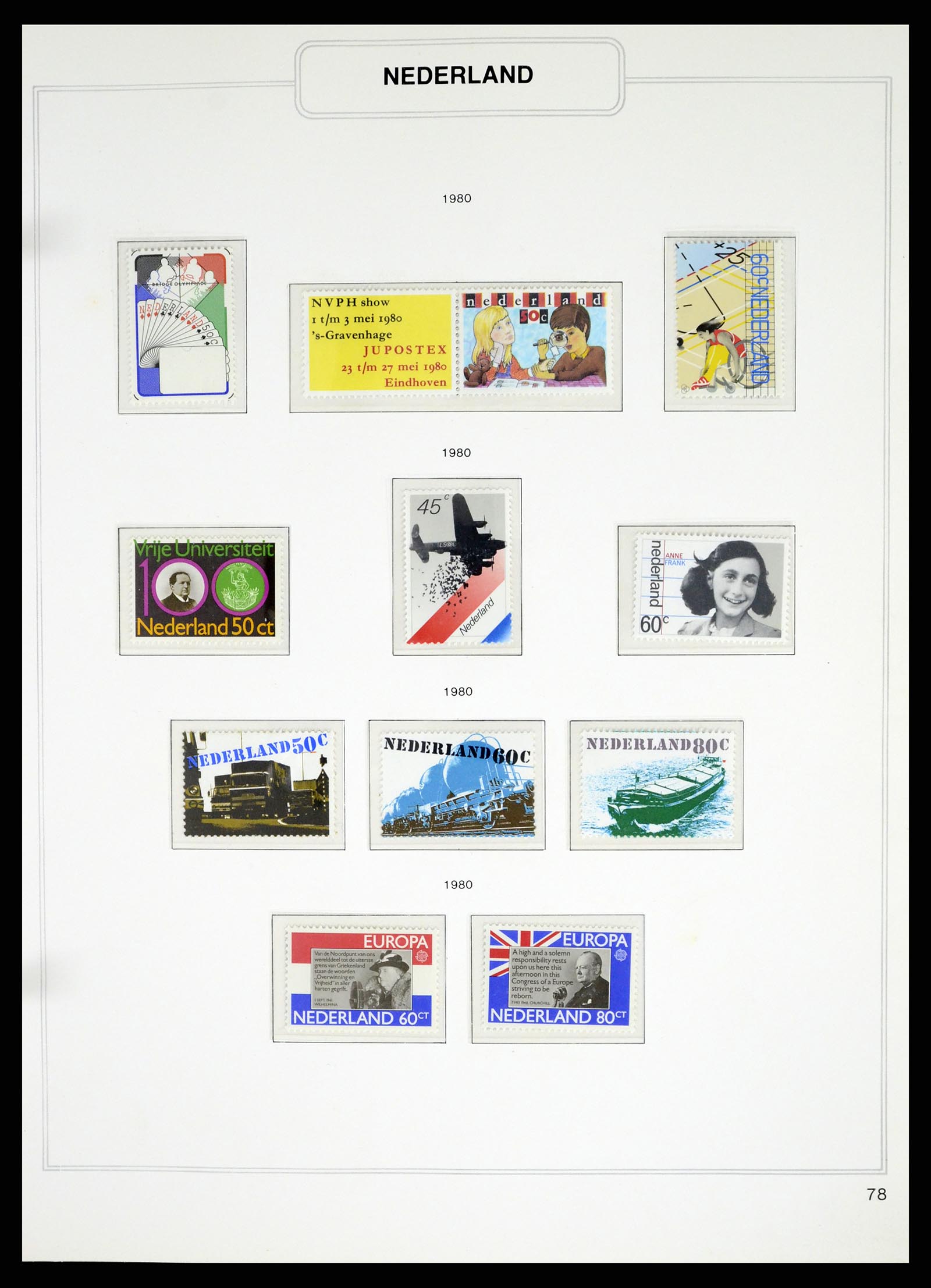 37348 078 - Postzegelverzameling 37348 Nederland 1852-1995.