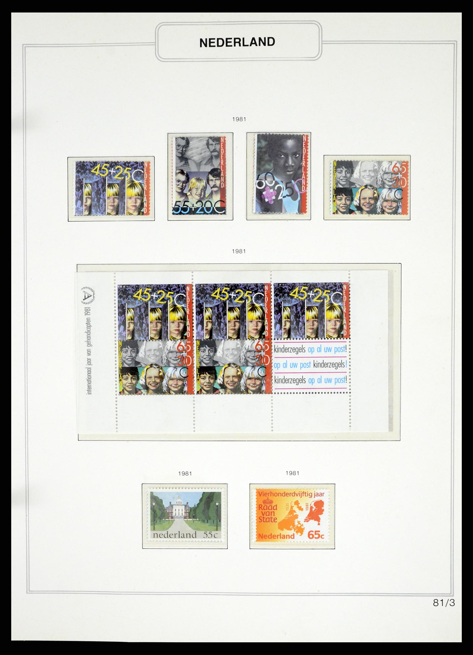 37348 082 - Postzegelverzameling 37348 Nederland 1852-1995.
