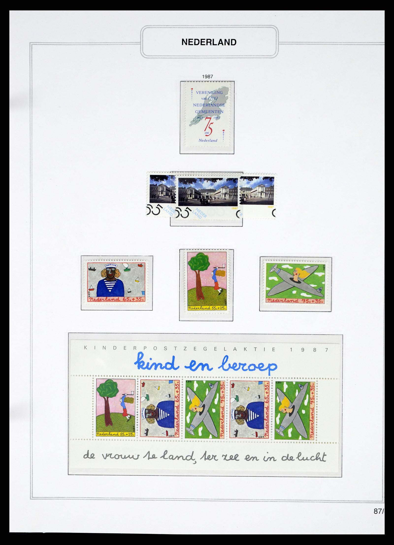 37348 102 - Postzegelverzameling 37348 Nederland 1852-1995.