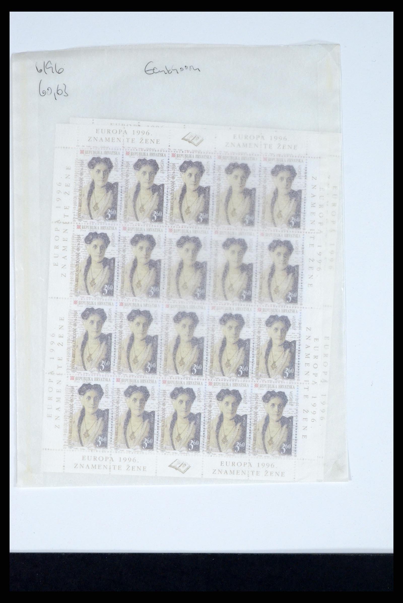 37351 248 - Postzegelverzameling 37351 Europese landen postfris 1990-2000.