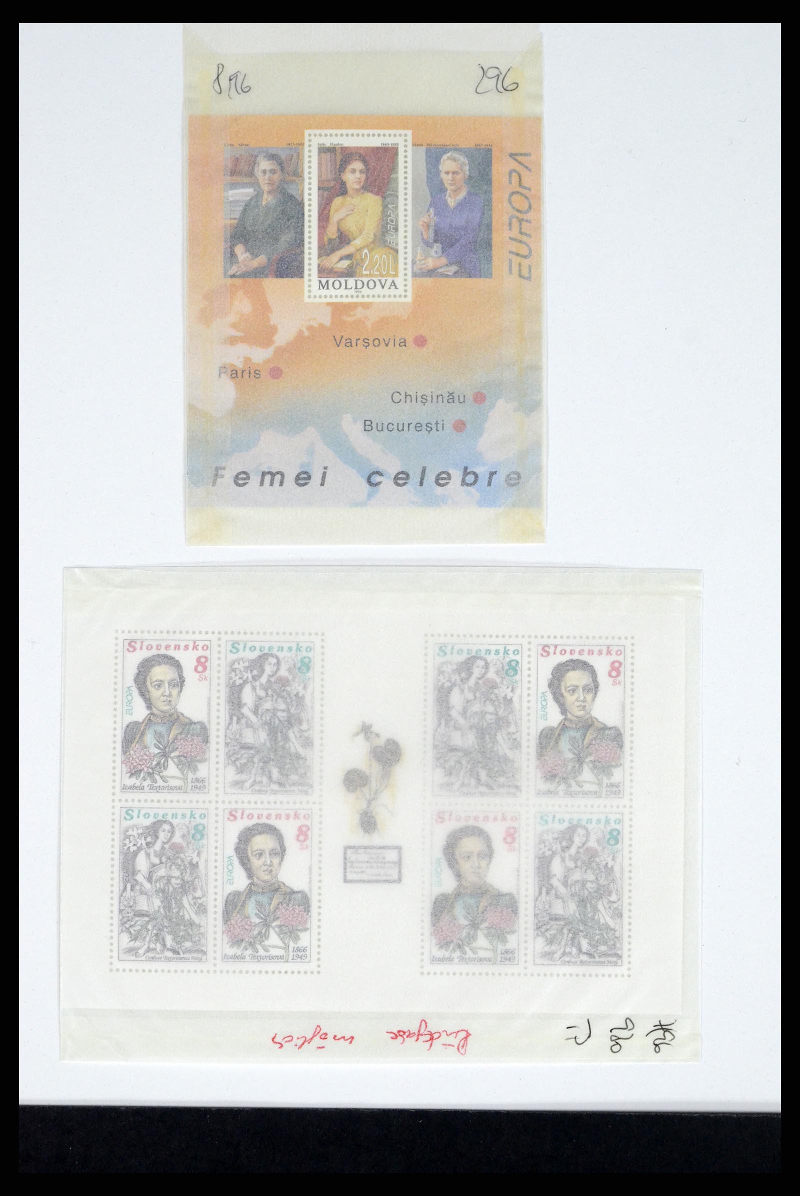 37351 257 - Postzegelverzameling 37351 Europese landen postfris 1990-2000.