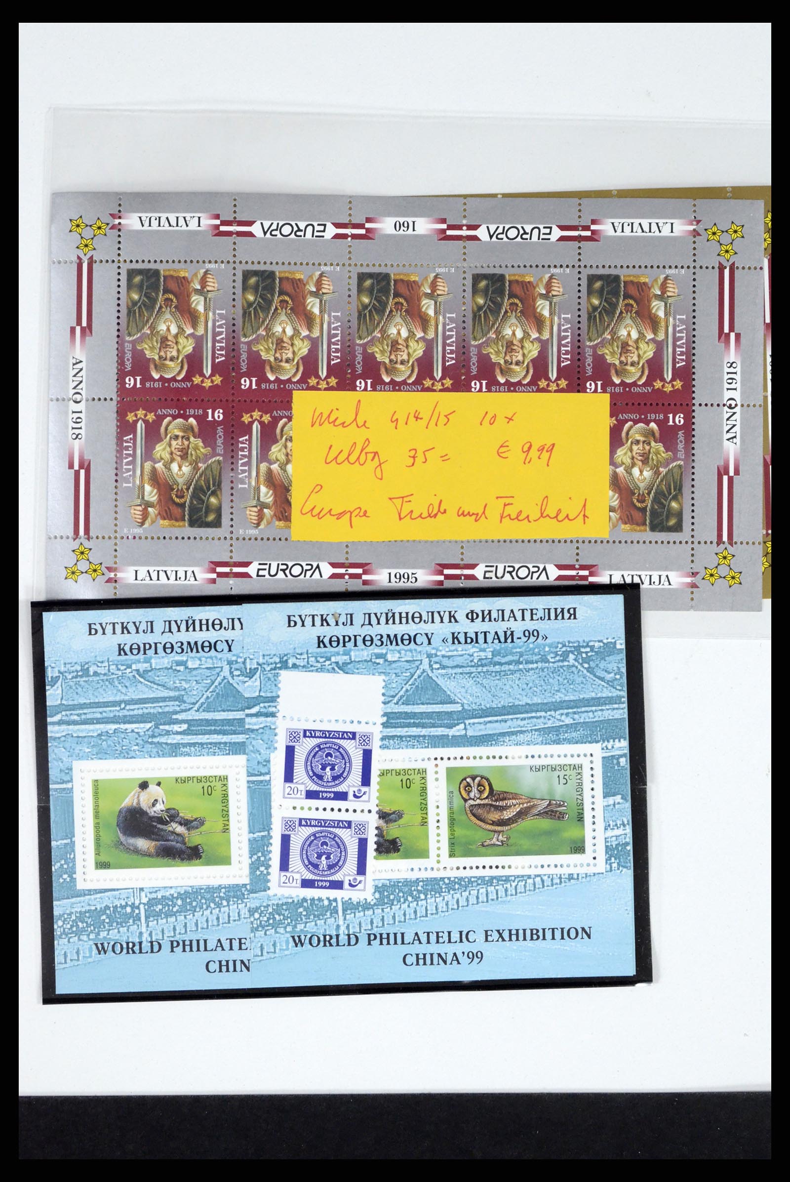 37351 383 - Postzegelverzameling 37351 Europese landen postfris 1990-2000.