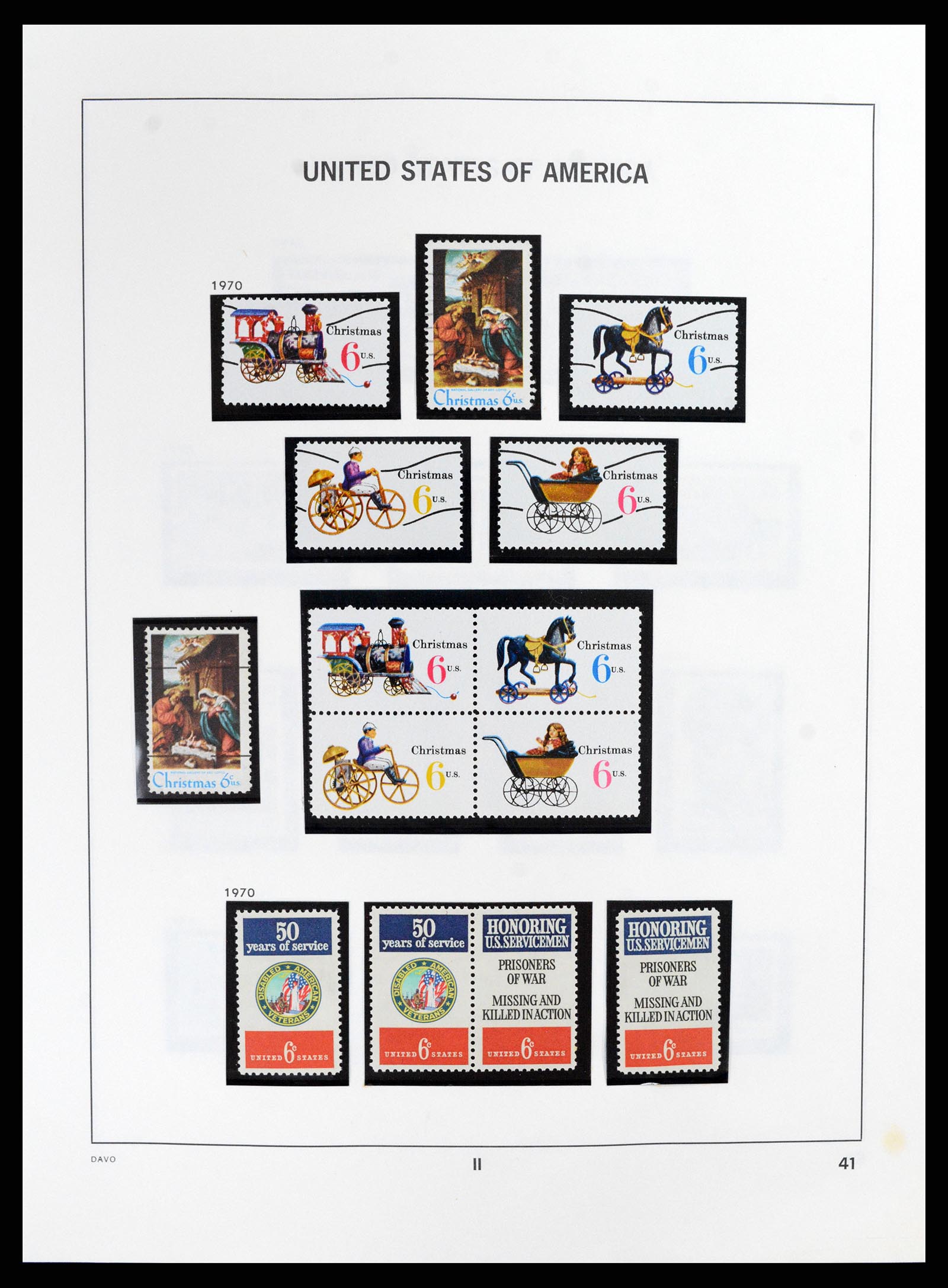 37357 045 - Postzegelverzameling 37357 USA 1945-2009.