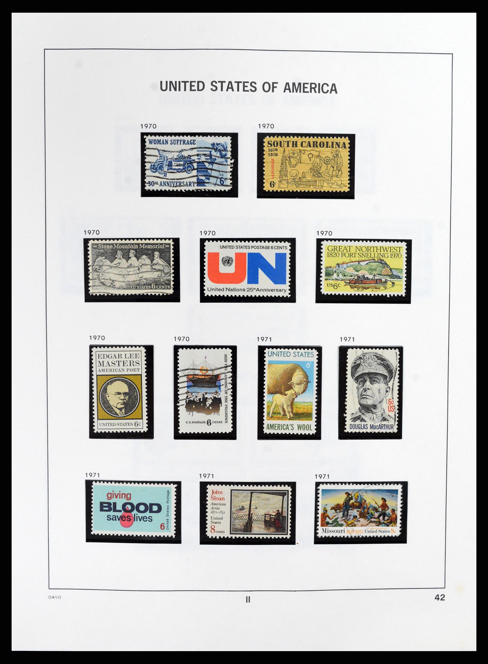 37357 046 - Postzegelverzameling 37357 USA 1945-2009.
