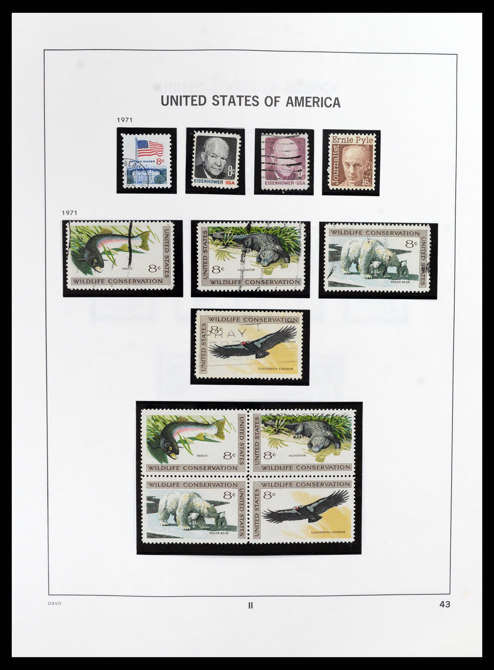 37357 047 - Postzegelverzameling 37357 USA 1945-2009.