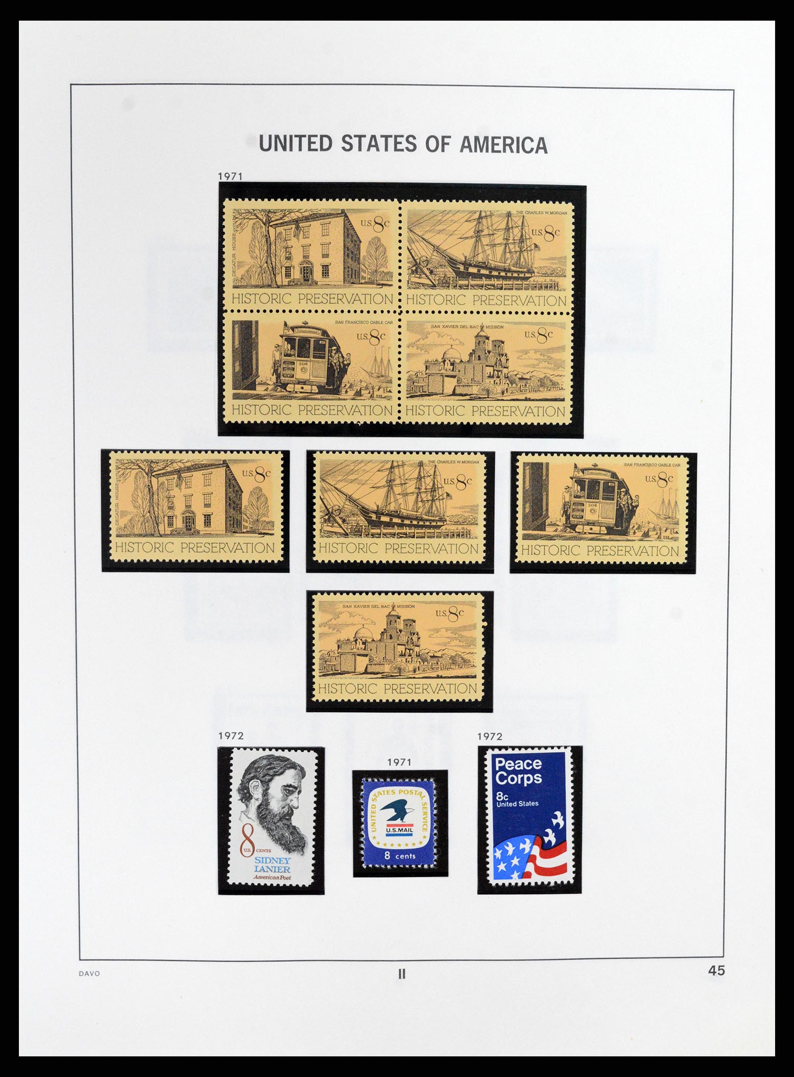 37357 049 - Postzegelverzameling 37357 USA 1945-2009.