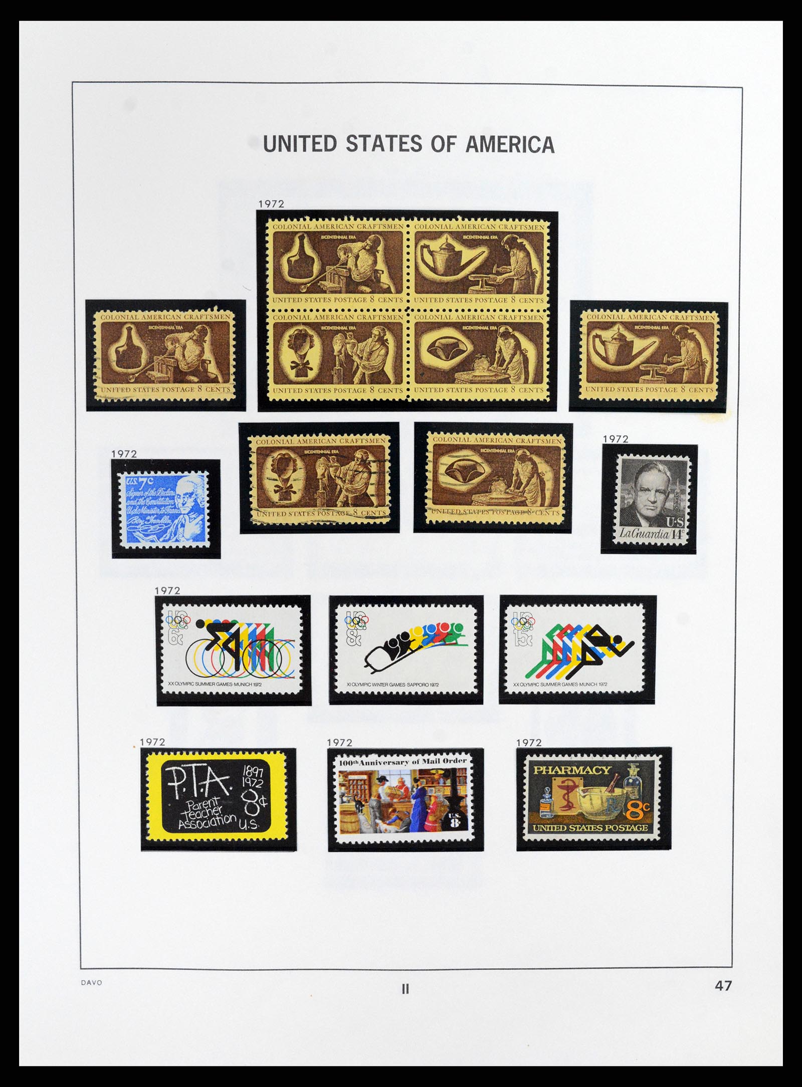 37357 051 - Postzegelverzameling 37357 USA 1945-2009.