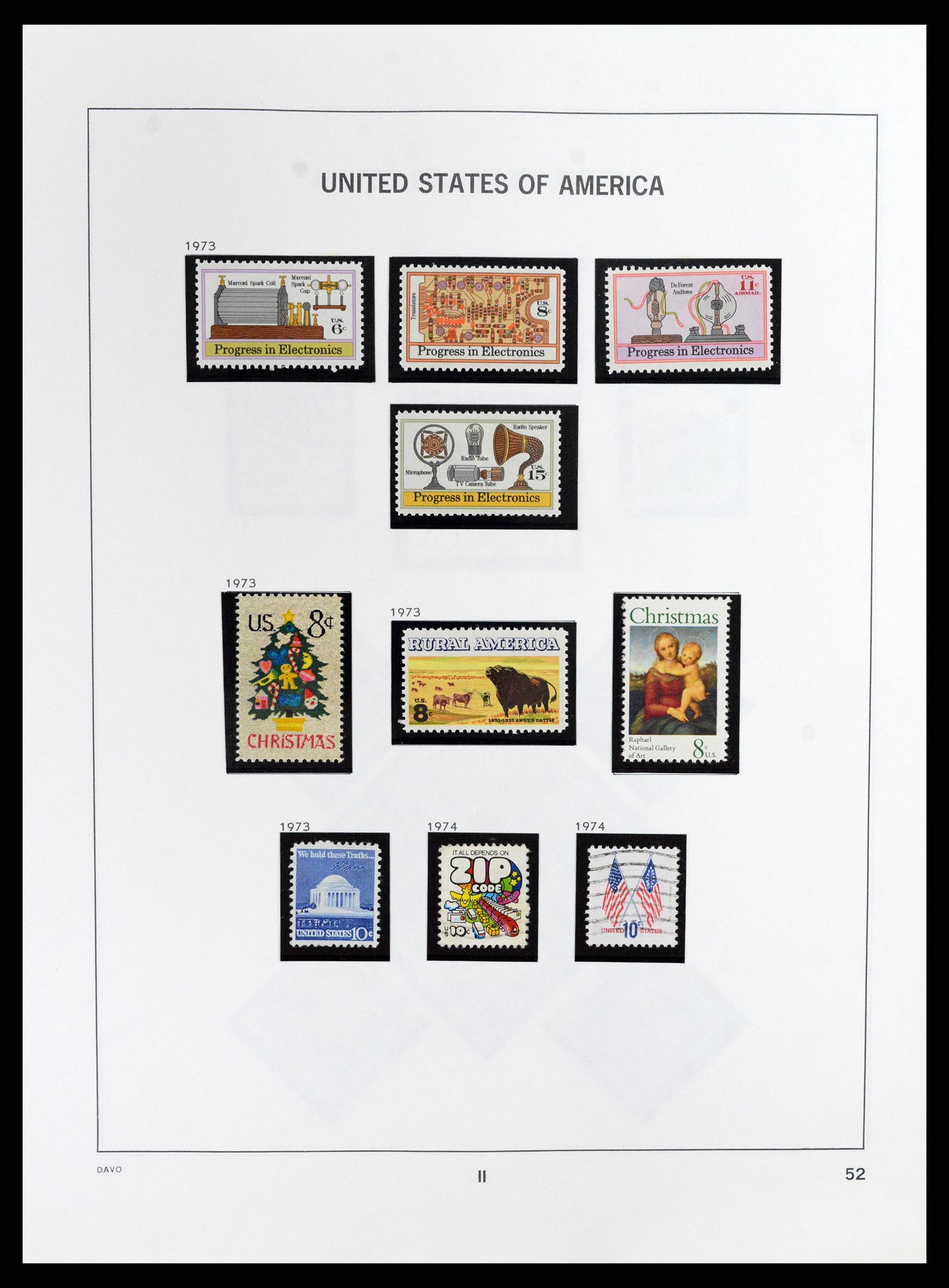 37357 056 - Postzegelverzameling 37357 USA 1945-2009.