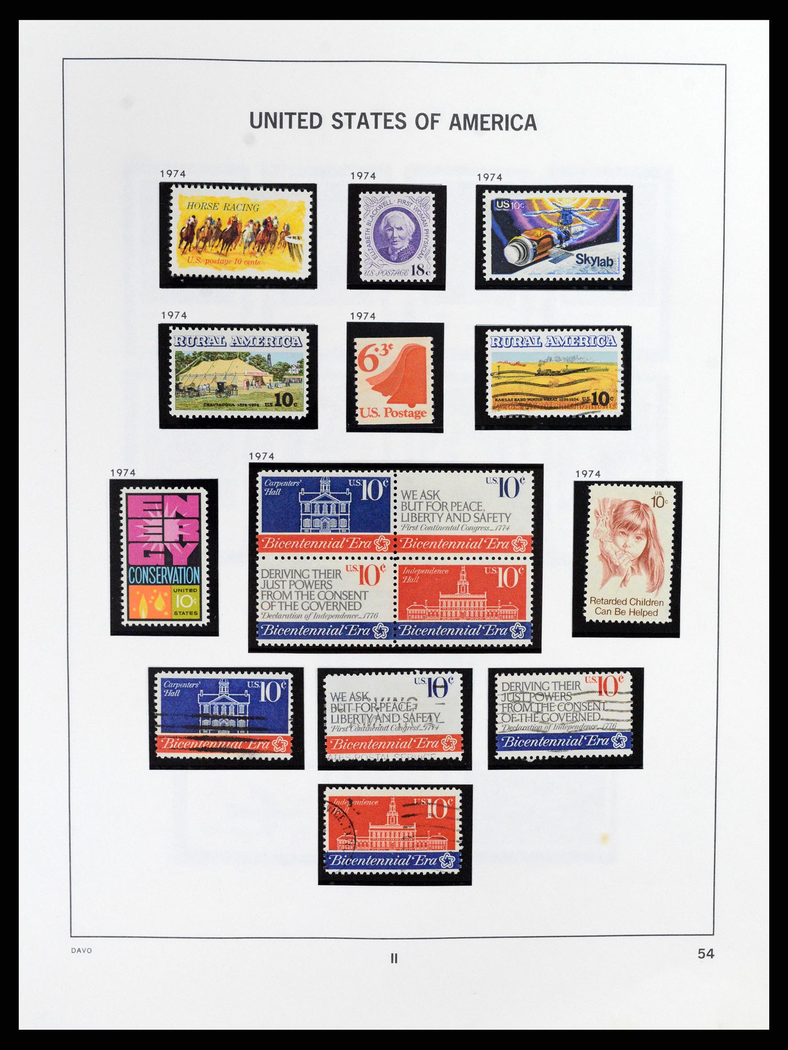37357 058 - Postzegelverzameling 37357 USA 1945-2009.