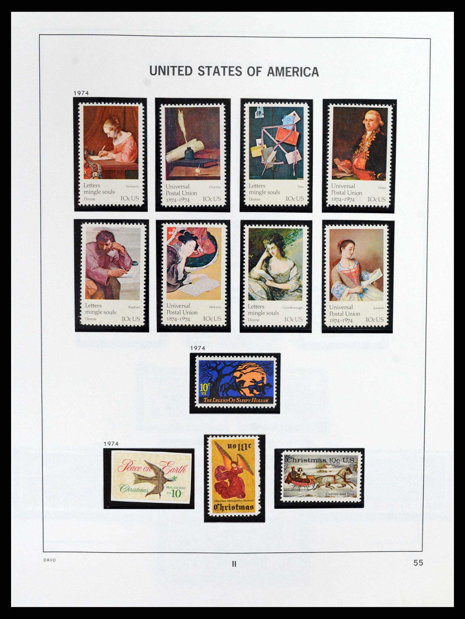 37357 059 - Postzegelverzameling 37357 USA 1945-2009.