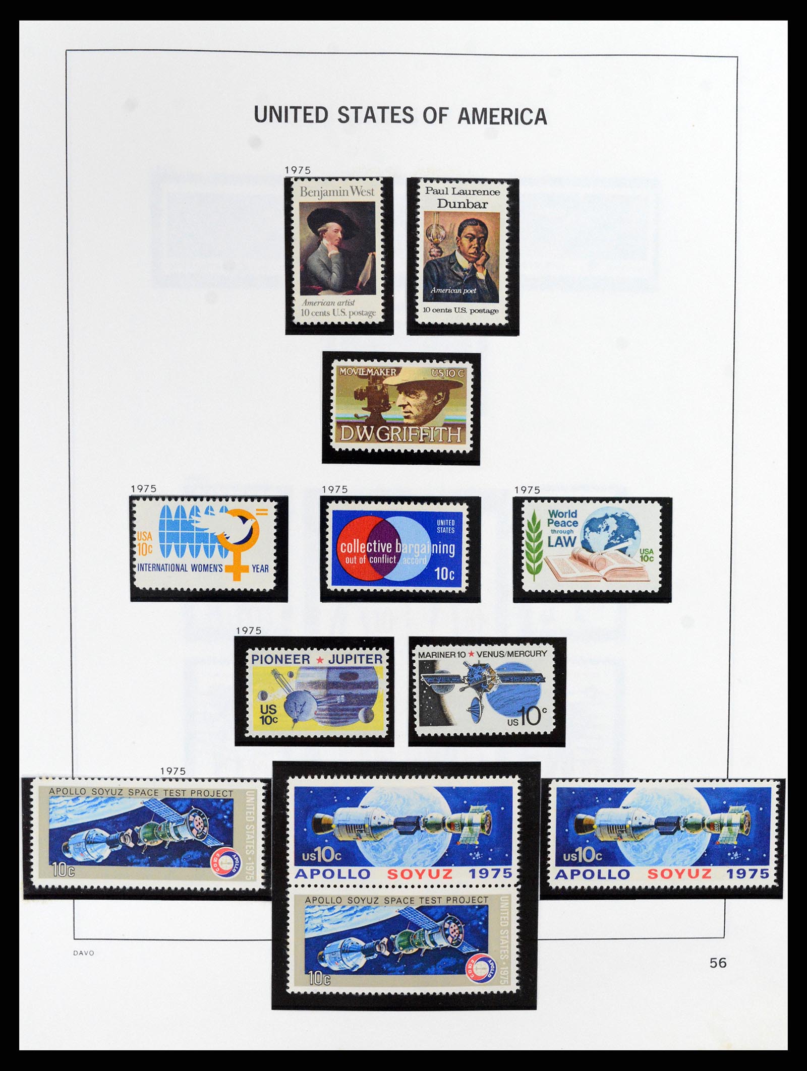 37357 060 - Postzegelverzameling 37357 USA 1945-2009.