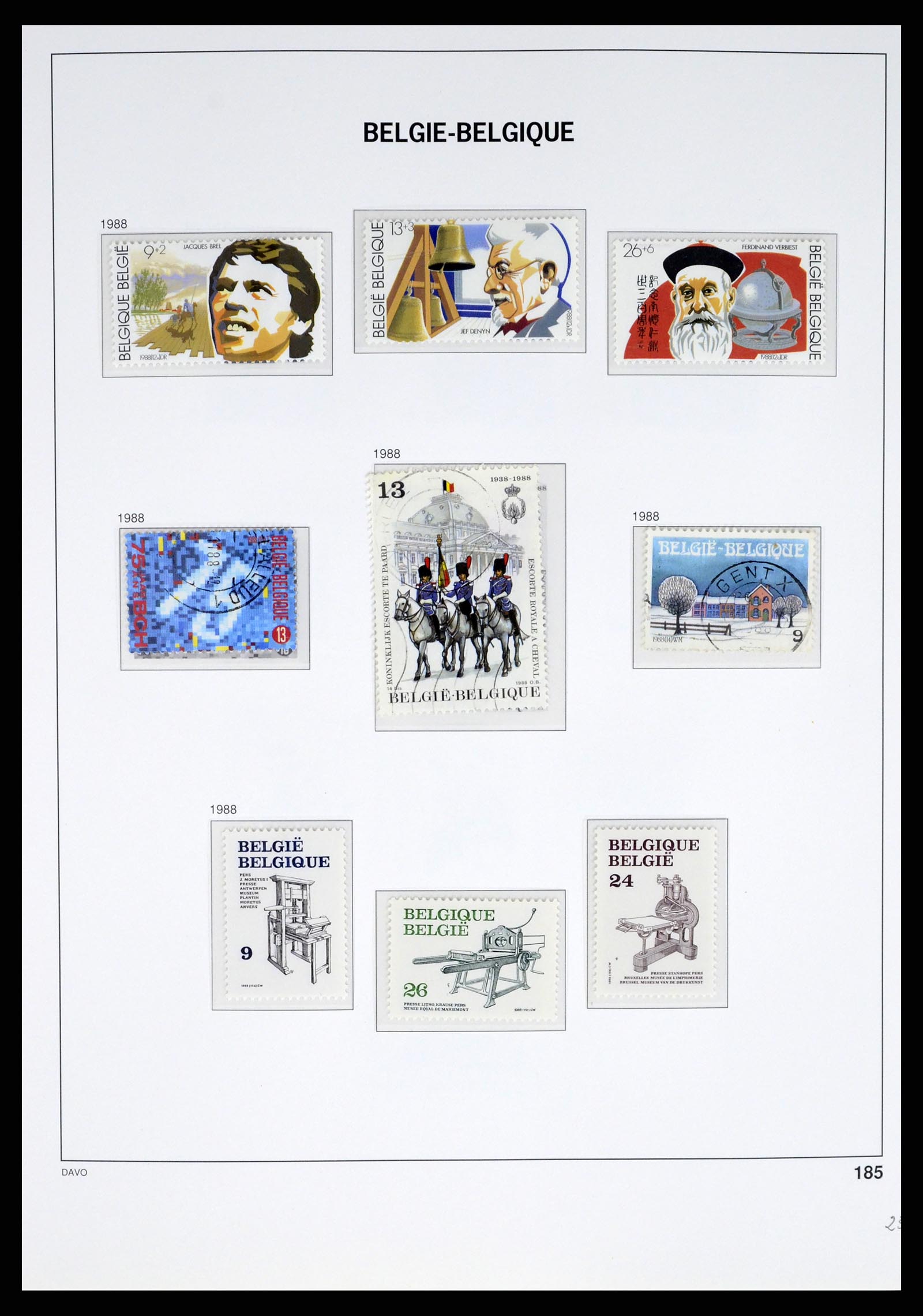 37367 188 - Postzegelverzameling 37367 België 1849-2003.