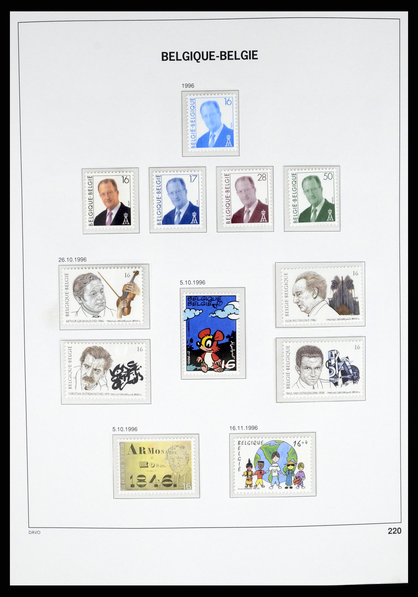 37367 224 - Postzegelverzameling 37367 België 1849-2003.