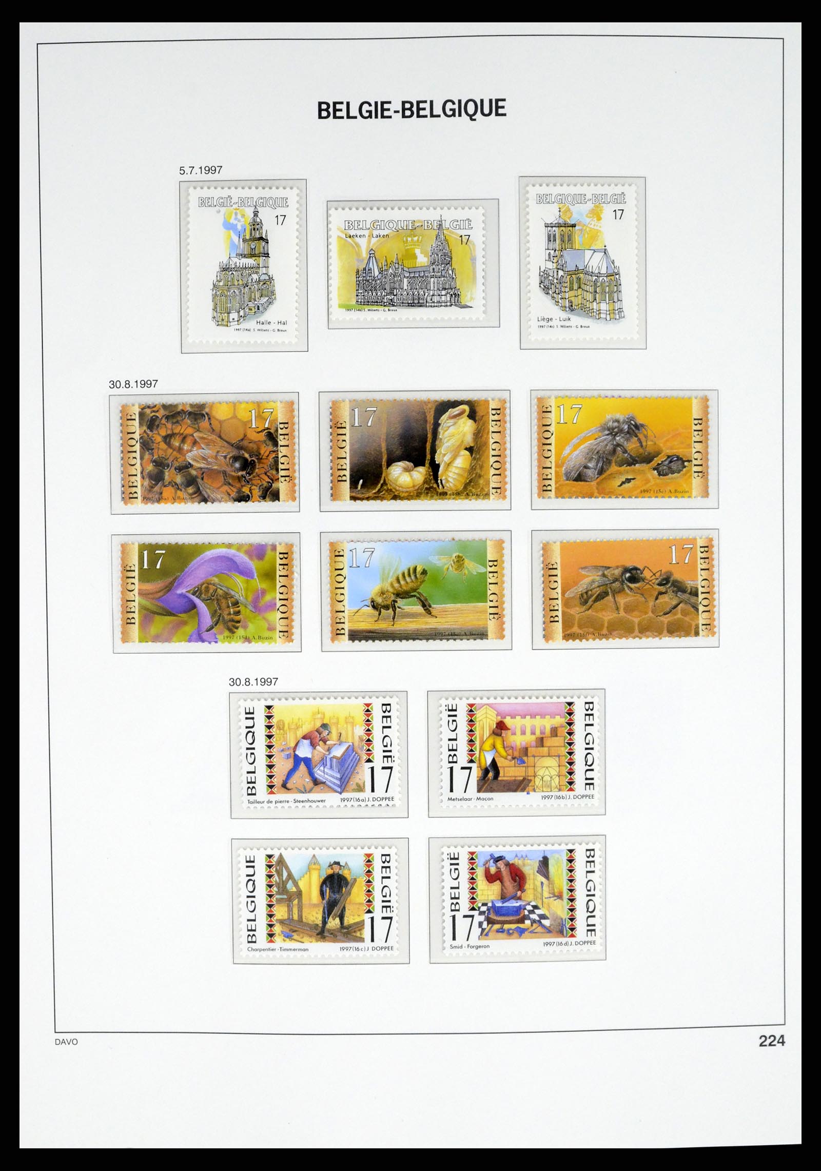 37367 229 - Postzegelverzameling 37367 België 1849-2003.