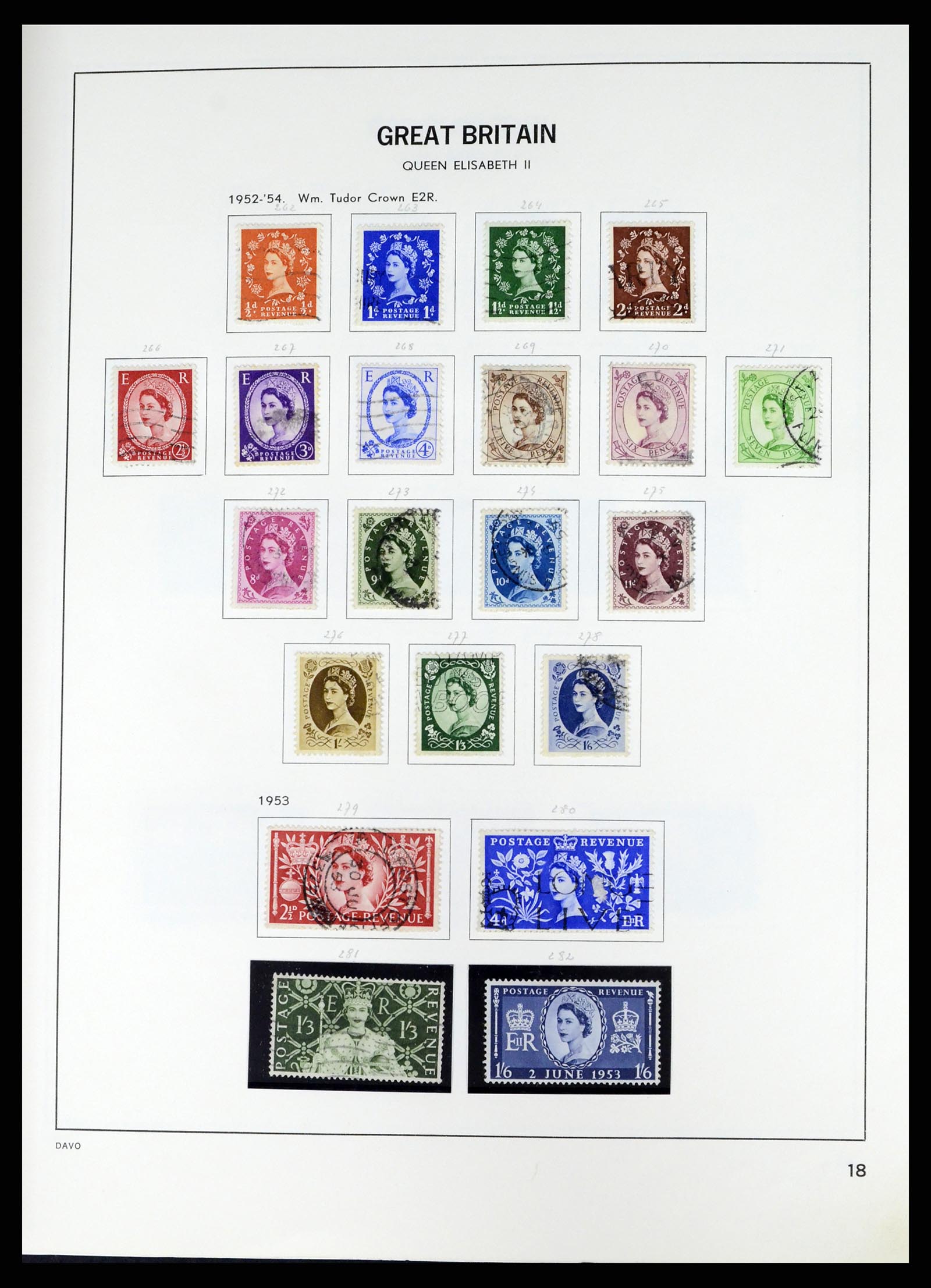 37375 042 - Postzegelverzameling 37375 Engeland 1840-1982.