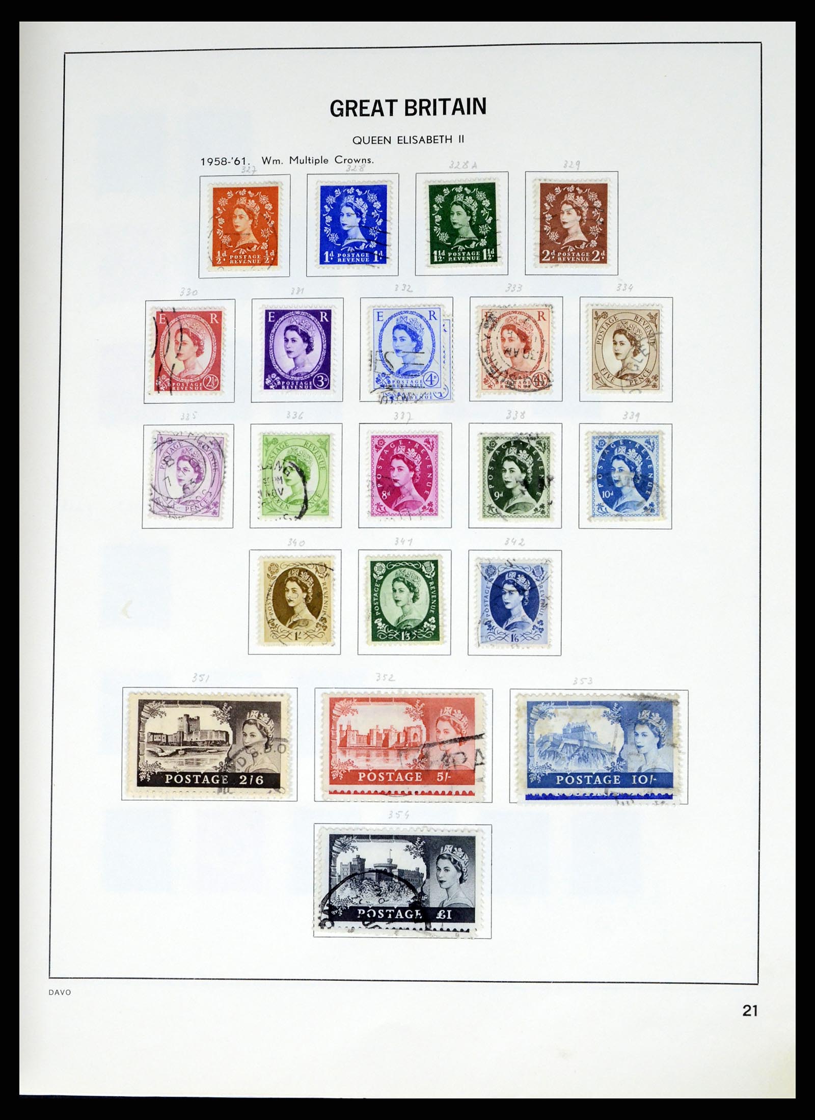 37375 045 - Postzegelverzameling 37375 Engeland 1840-1982.
