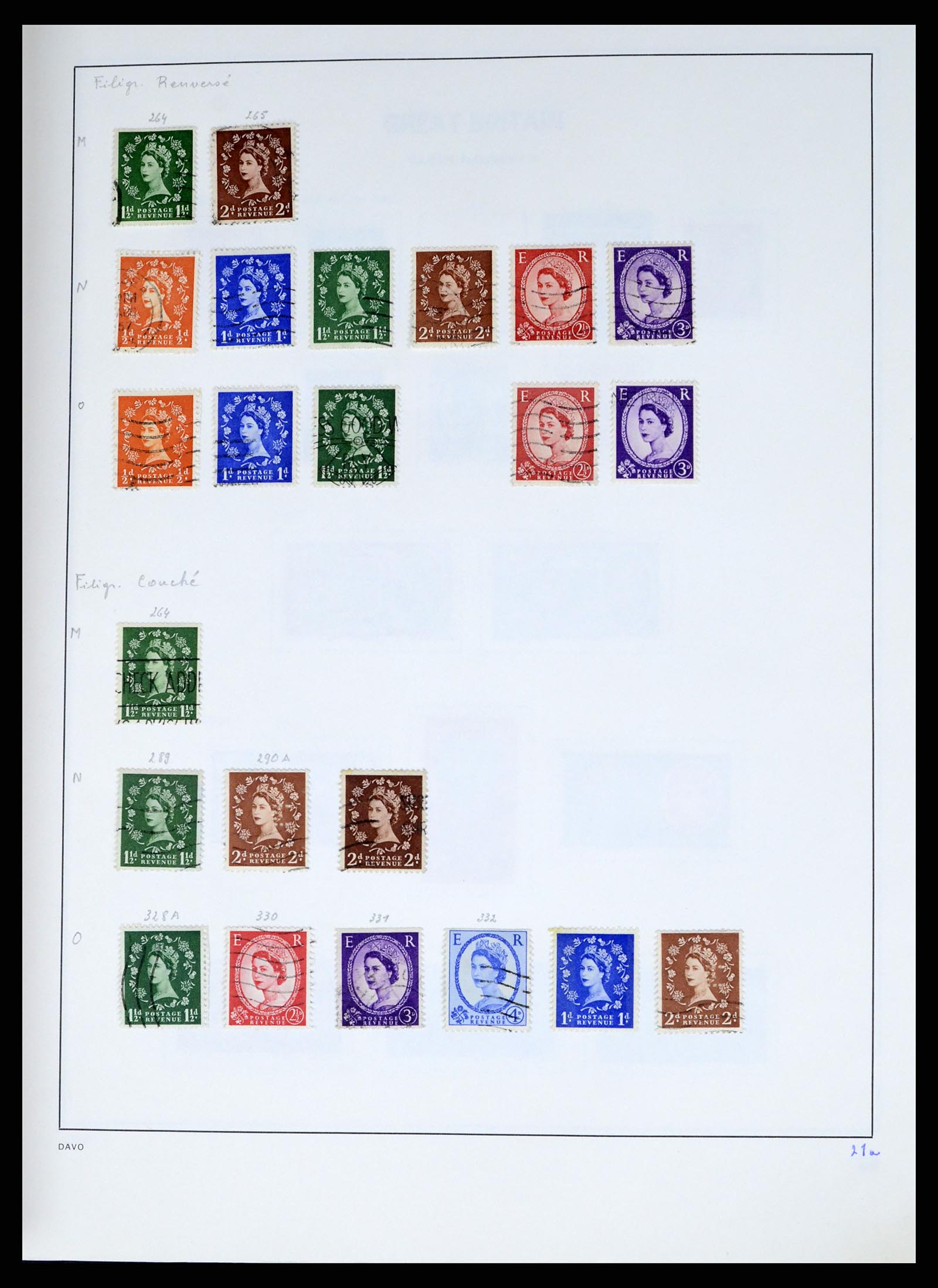 37375 046 - Postzegelverzameling 37375 Engeland 1840-1982.