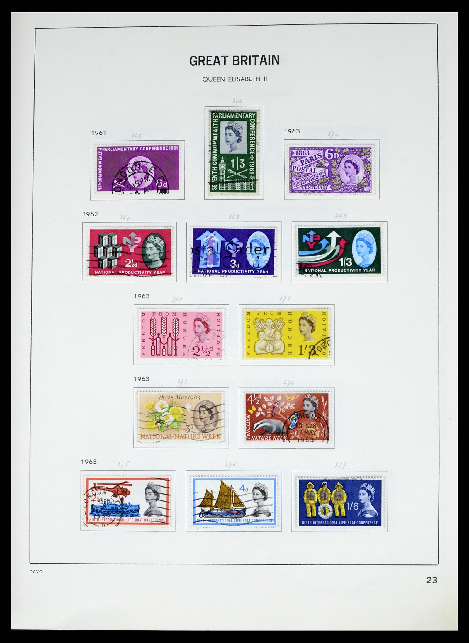 37375 049 - Postzegelverzameling 37375 Engeland 1840-1982.