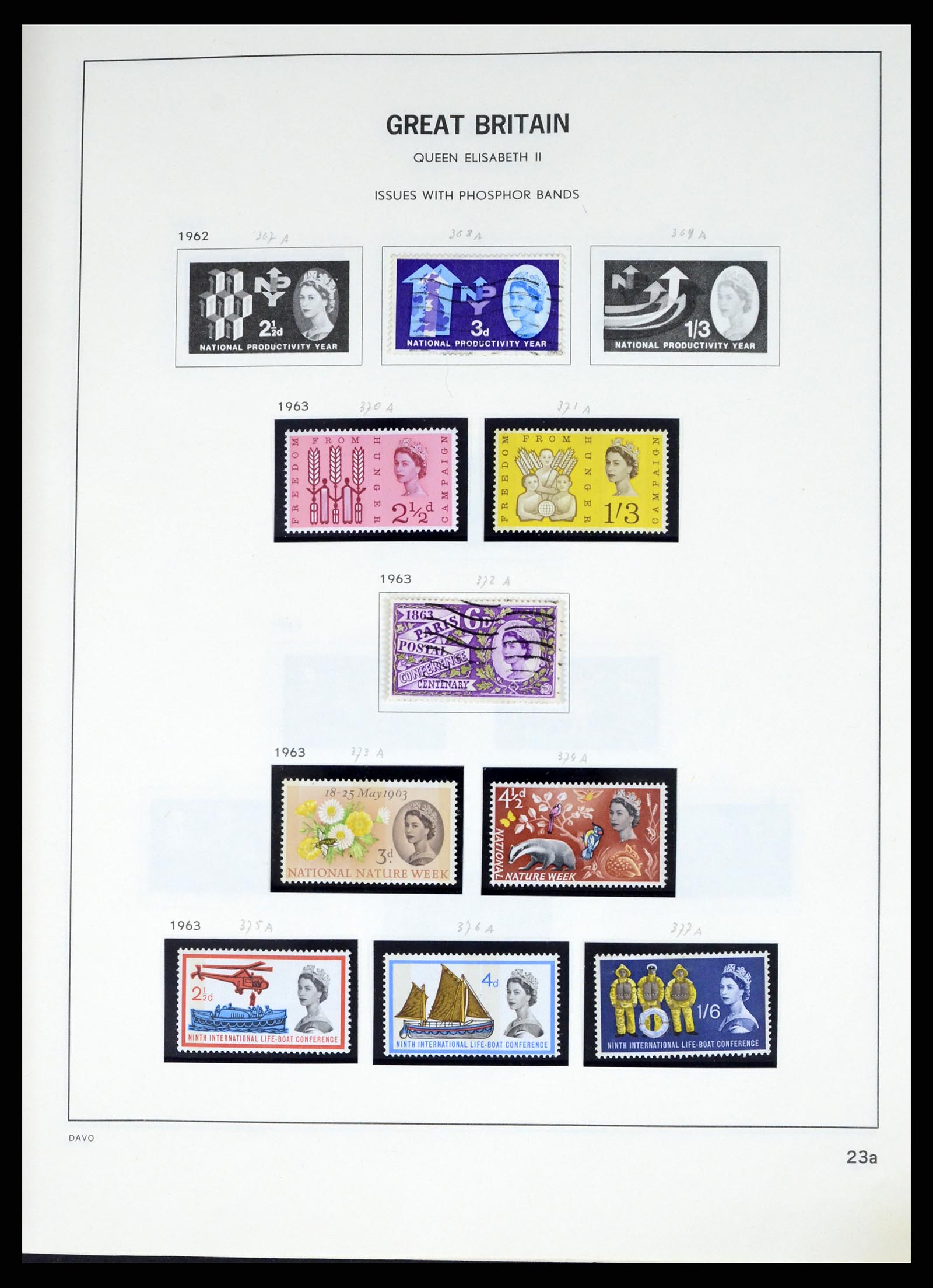 37375 050 - Postzegelverzameling 37375 Engeland 1840-1982.
