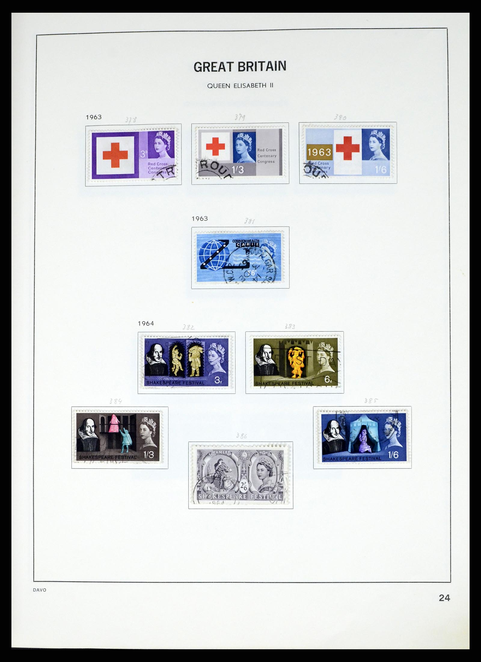 37375 051 - Postzegelverzameling 37375 Engeland 1840-1982.
