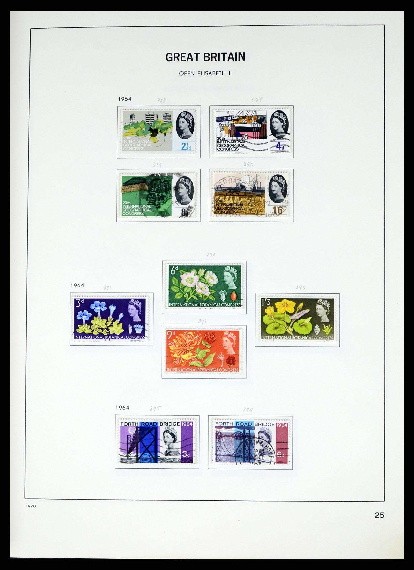 37375 053 - Postzegelverzameling 37375 Engeland 1840-1982.