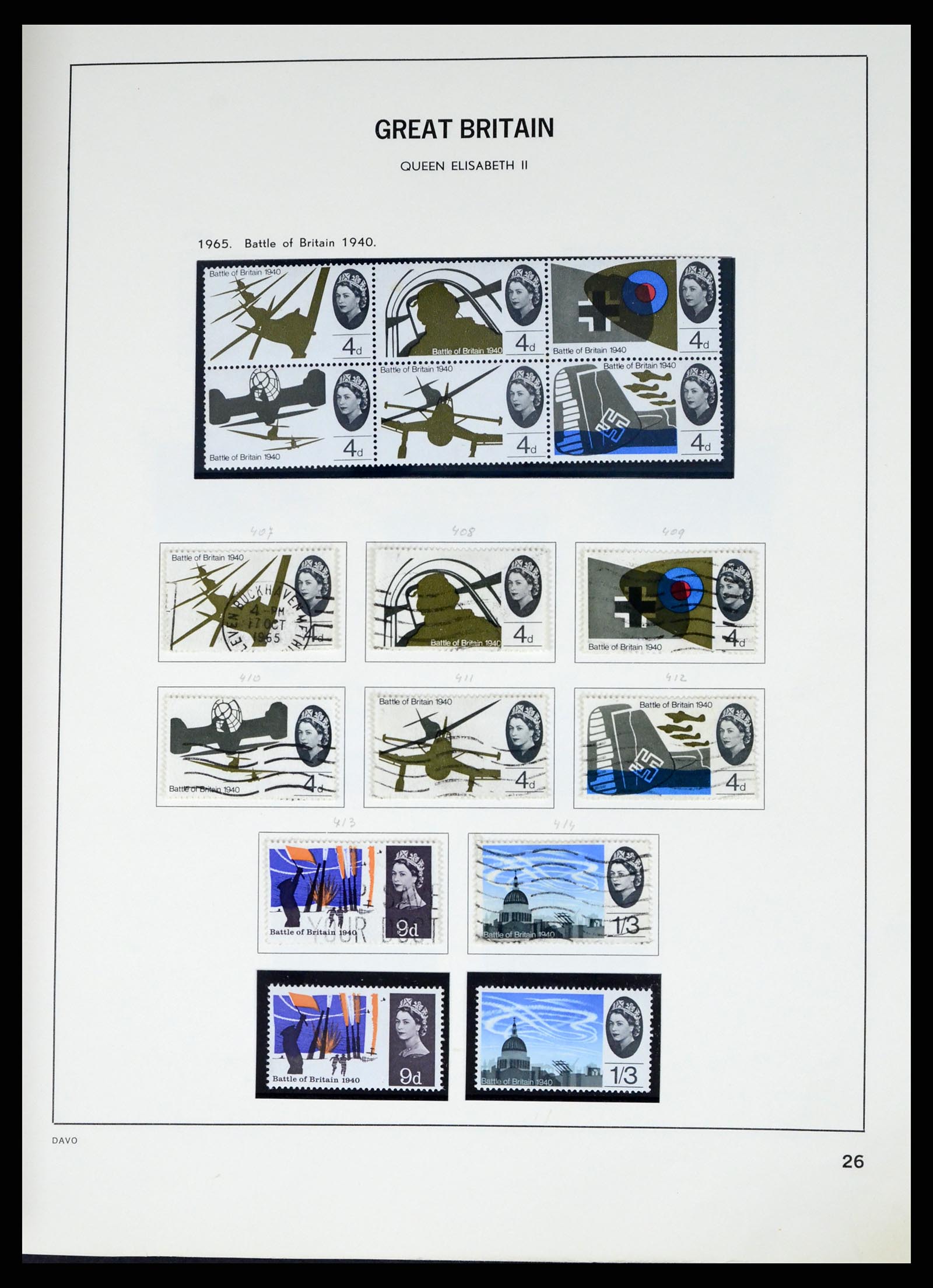 37375 055 - Postzegelverzameling 37375 Engeland 1840-1982.