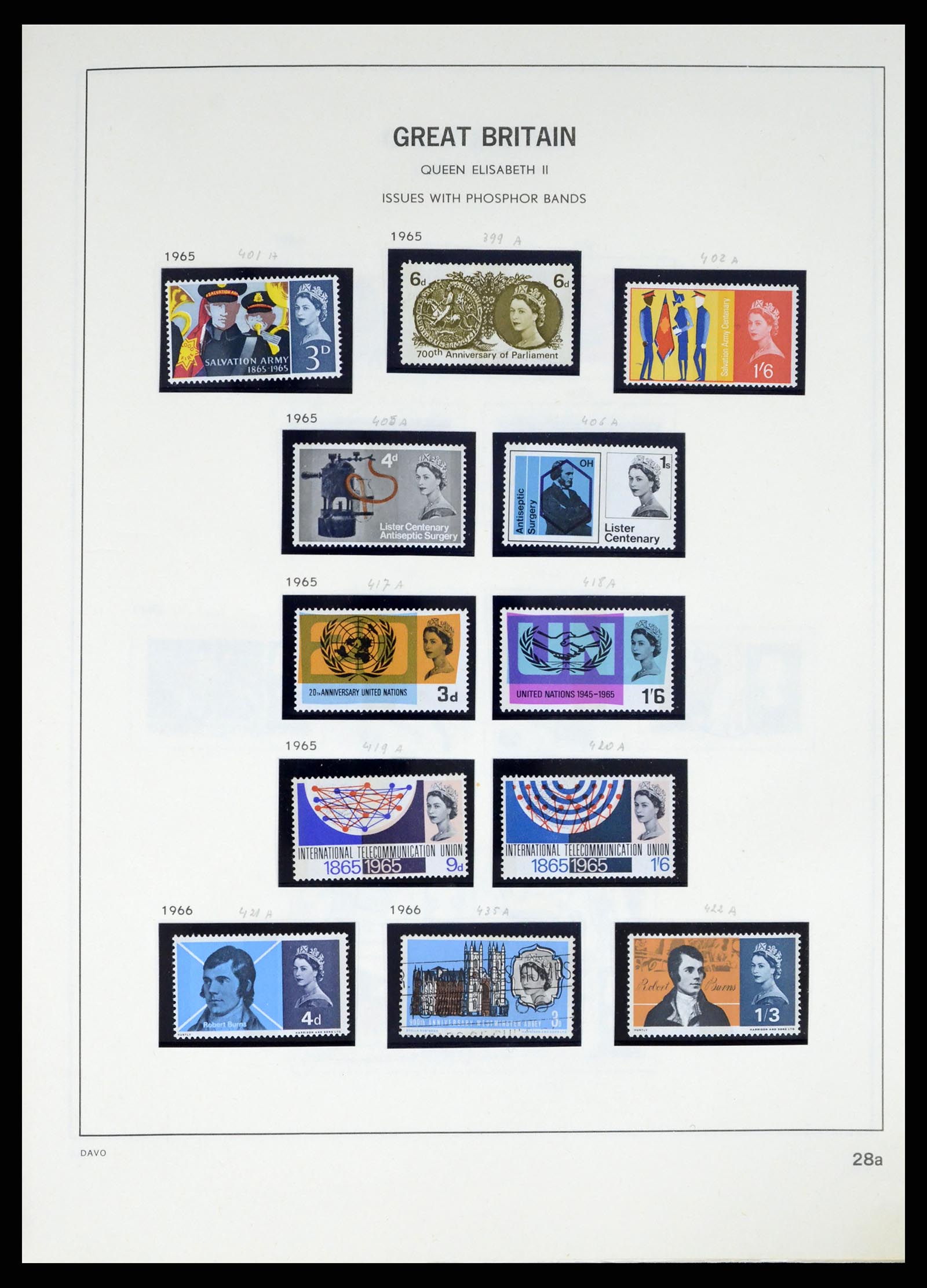 37375 059 - Postzegelverzameling 37375 Engeland 1840-1982.