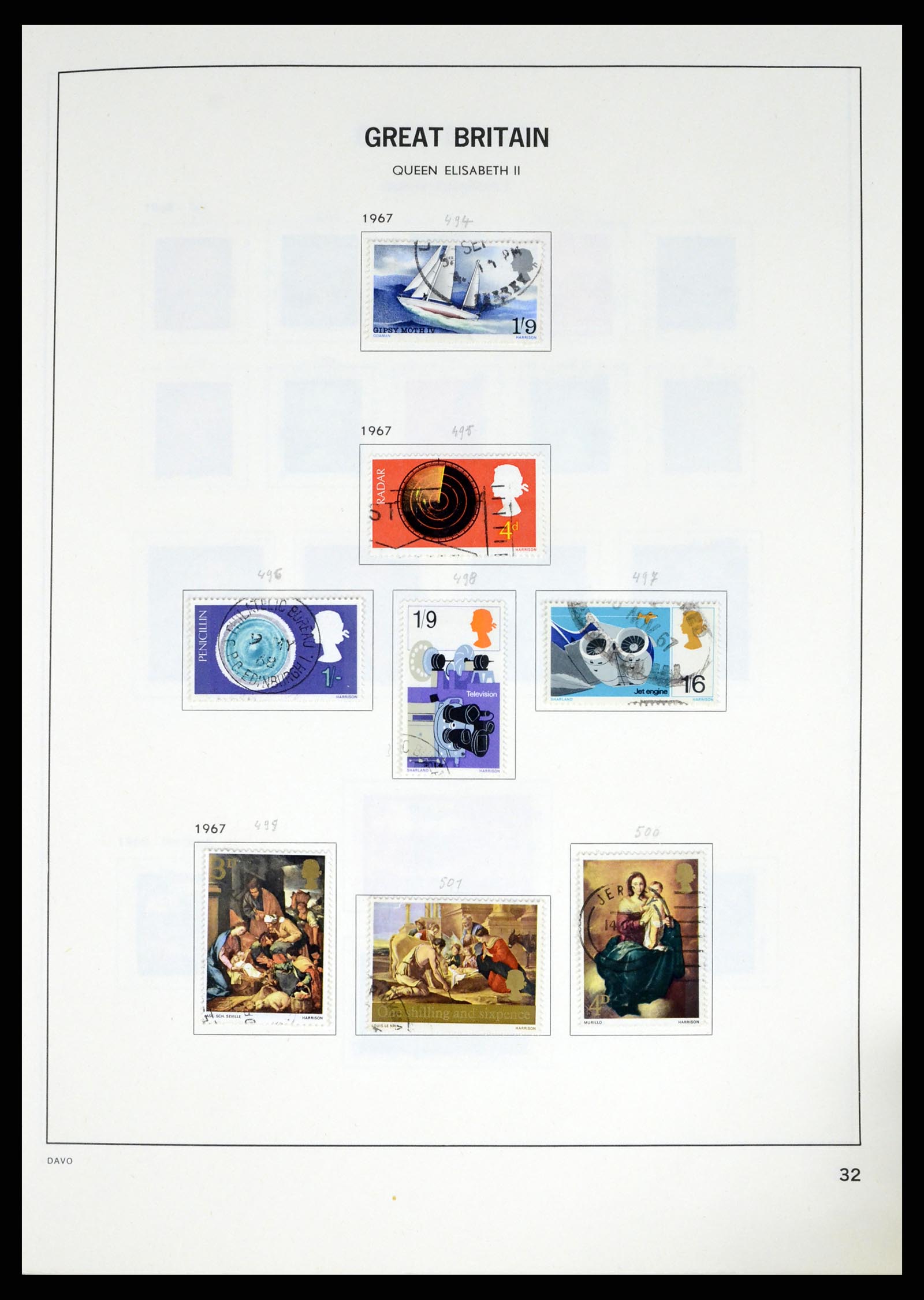 37375 066 - Postzegelverzameling 37375 Engeland 1840-1982.