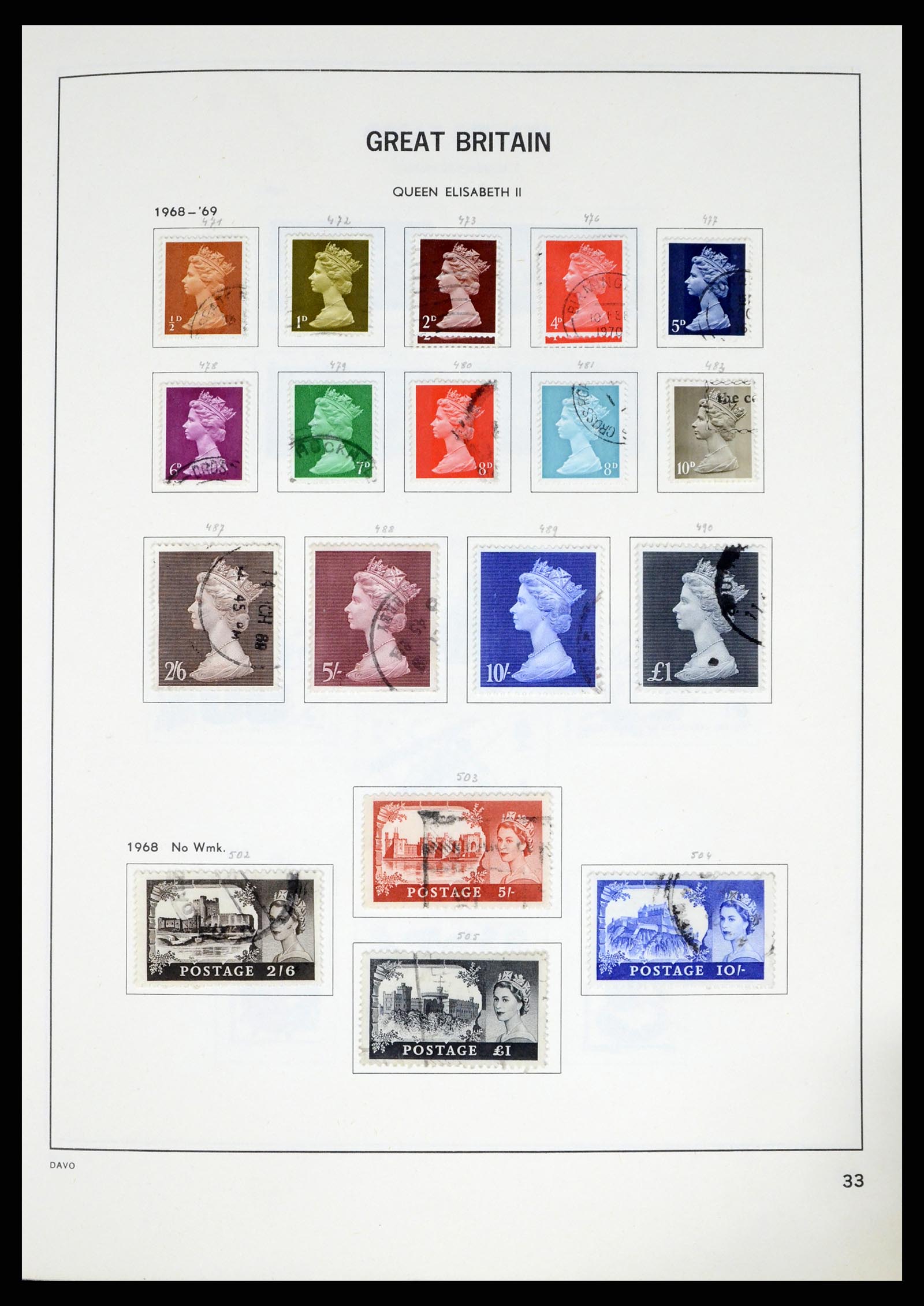 37375 067 - Postzegelverzameling 37375 Engeland 1840-1982.