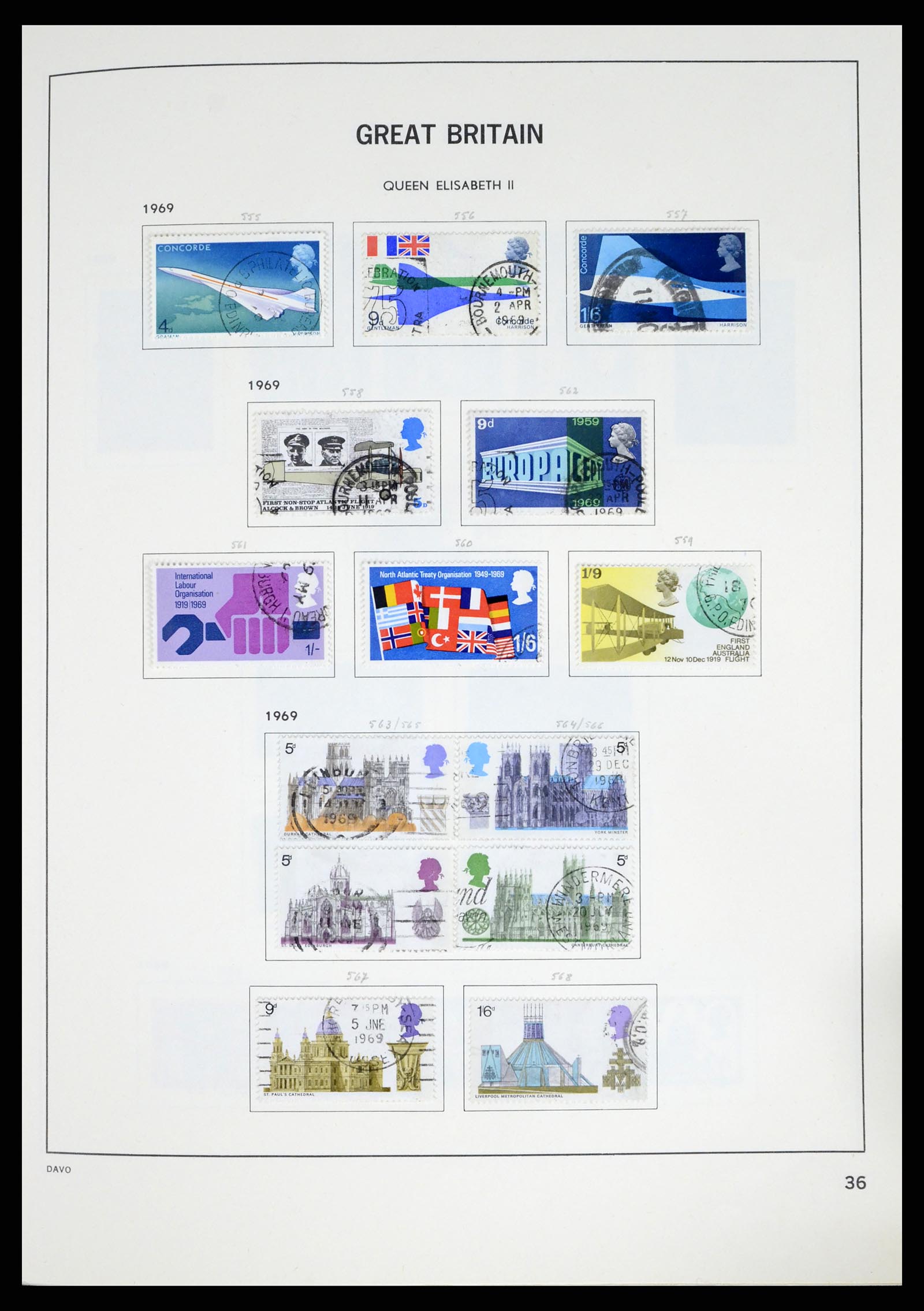 37375 070 - Postzegelverzameling 37375 Engeland 1840-1982.