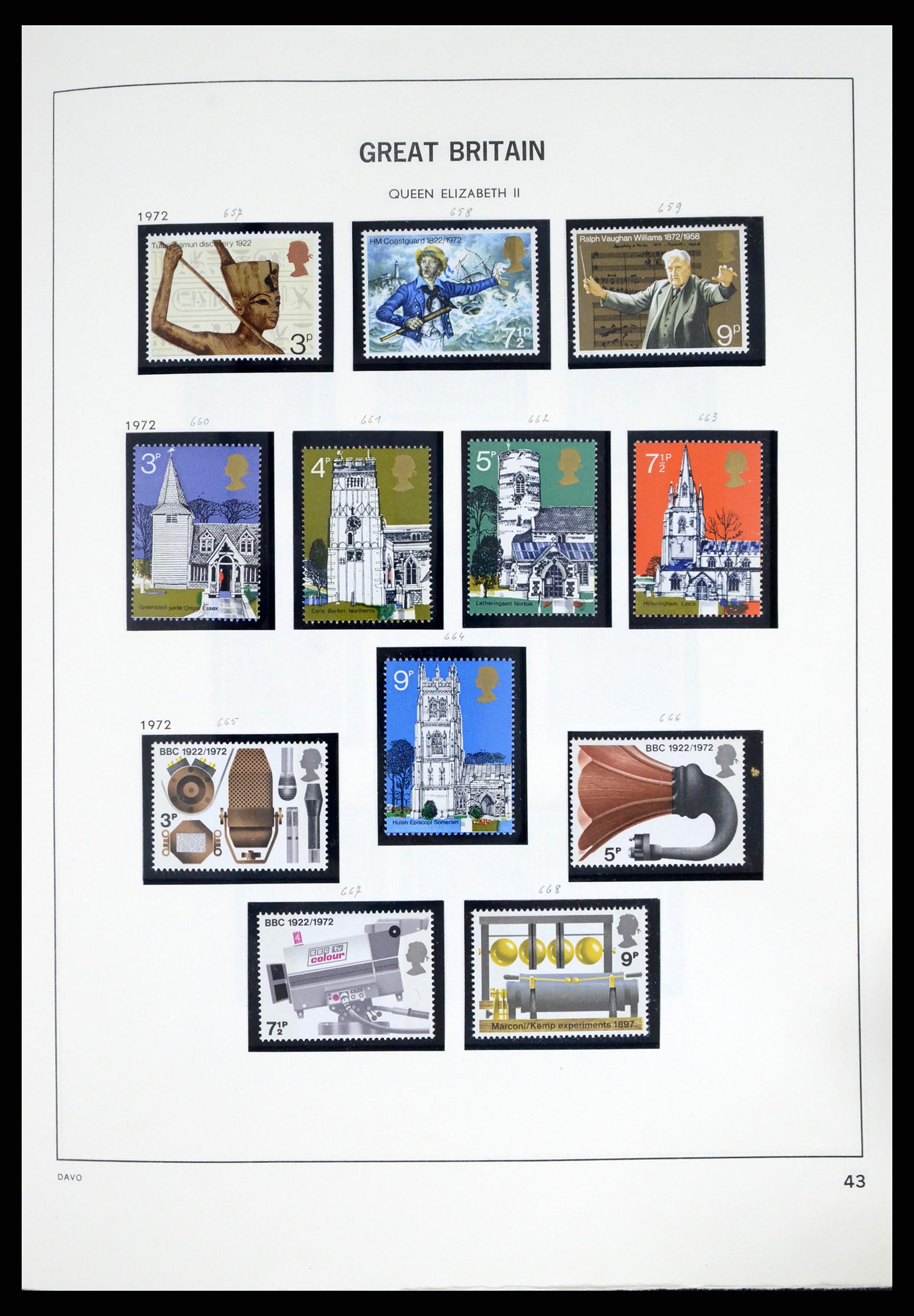 37375 077 - Postzegelverzameling 37375 Engeland 1840-1982.