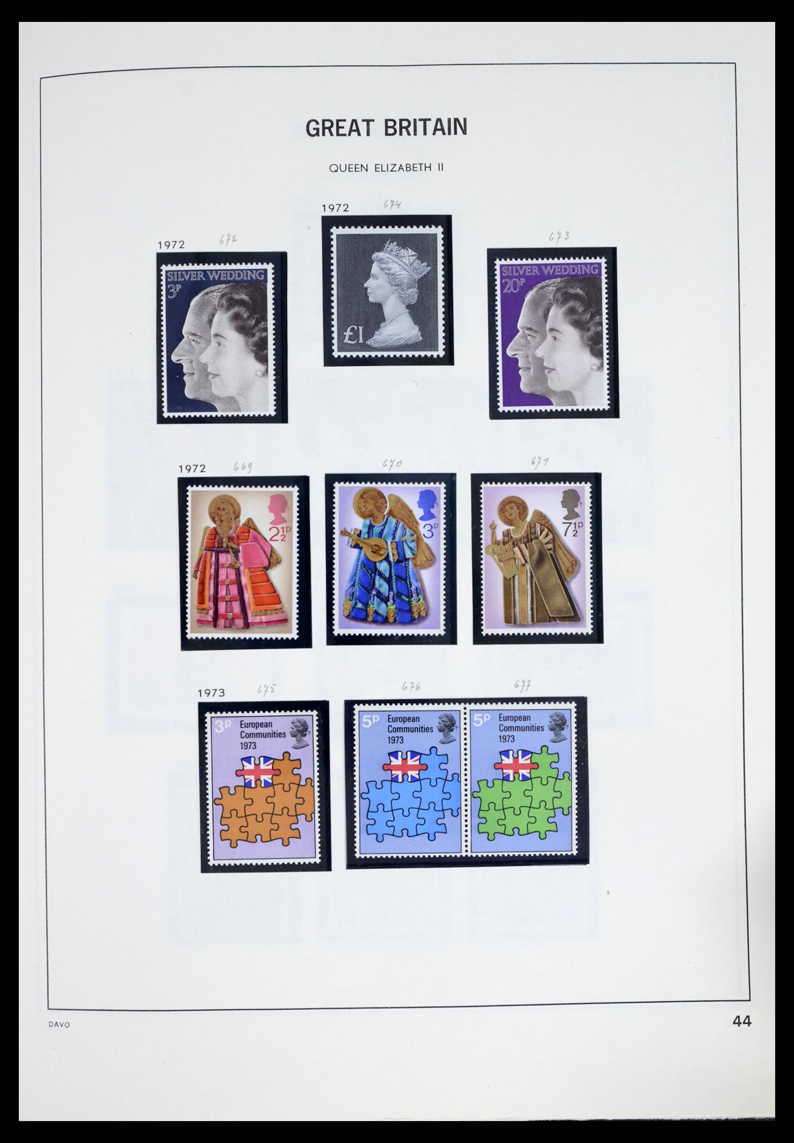 37375 078 - Postzegelverzameling 37375 Engeland 1840-1982.