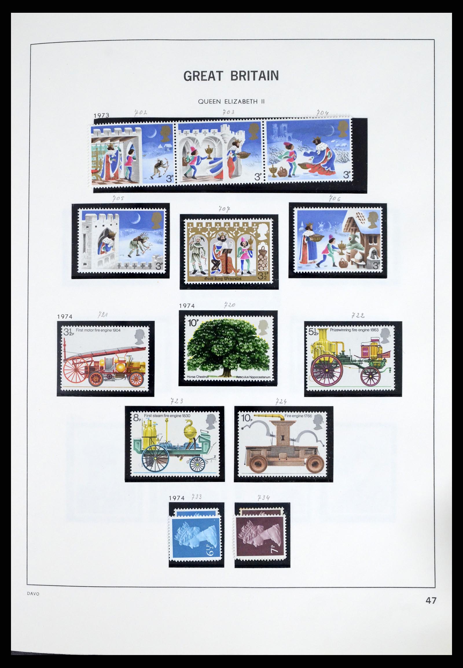 37375 081 - Postzegelverzameling 37375 Engeland 1840-1982.