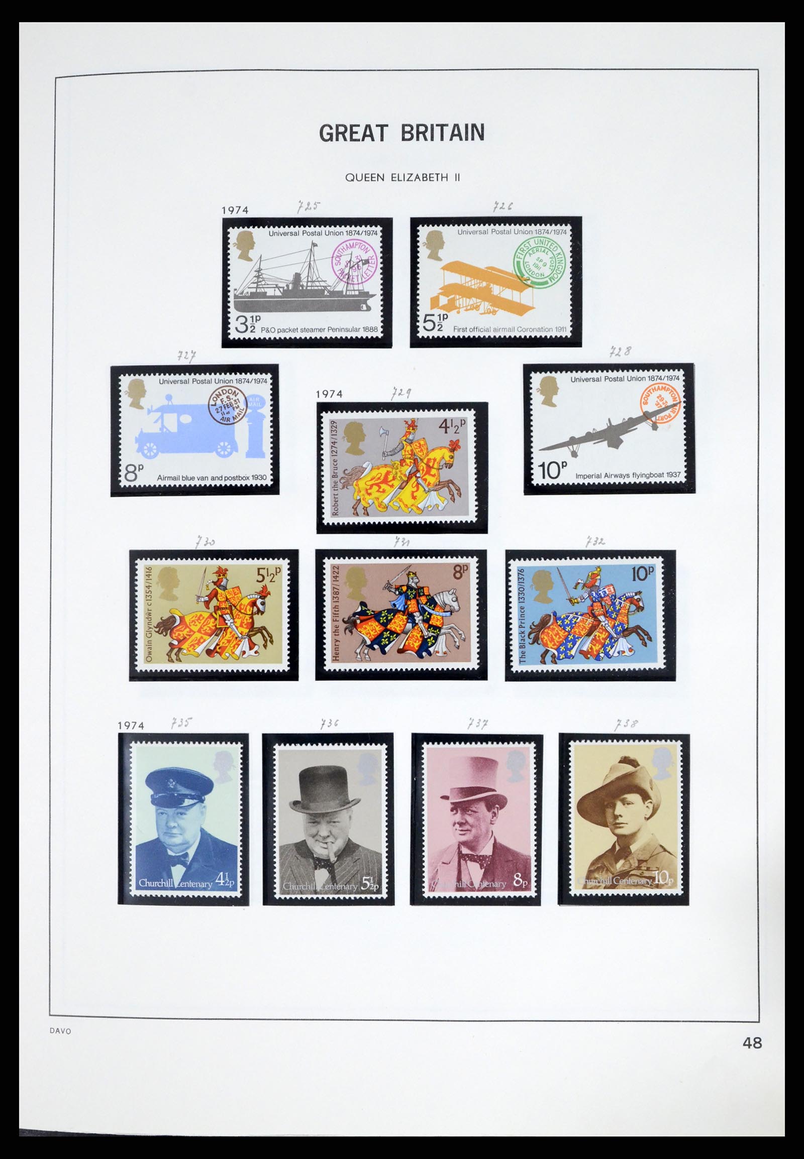 37375 082 - Postzegelverzameling 37375 Engeland 1840-1982.