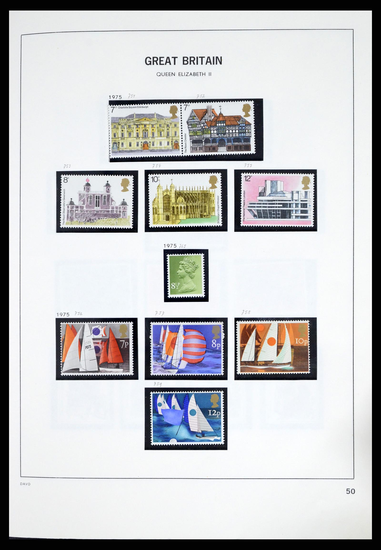 37375 084 - Postzegelverzameling 37375 Engeland 1840-1982.