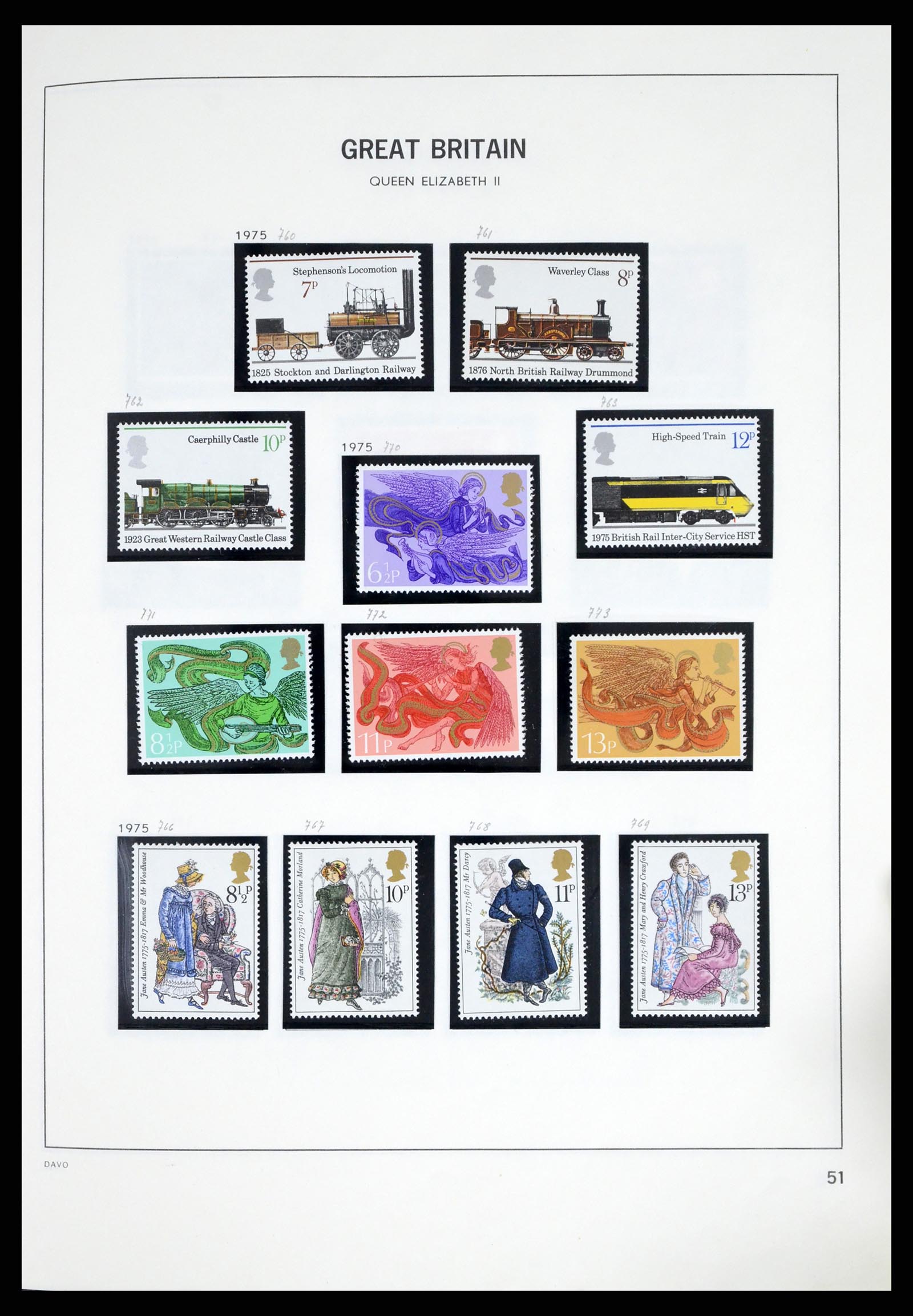 37375 085 - Postzegelverzameling 37375 Engeland 1840-1982.
