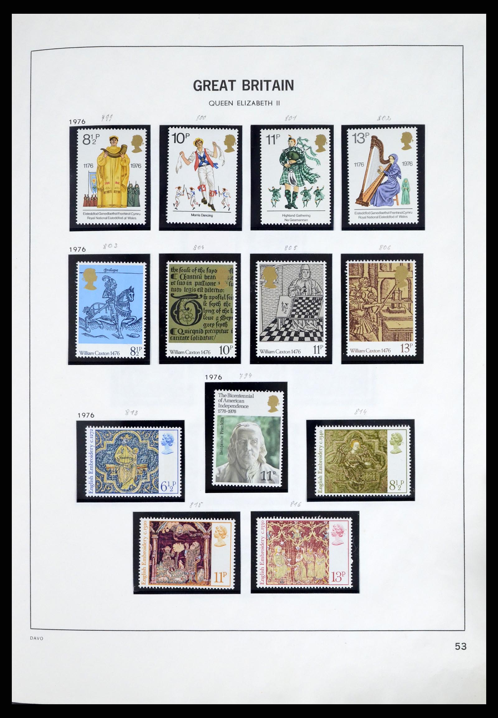 37375 087 - Postzegelverzameling 37375 Engeland 1840-1982.