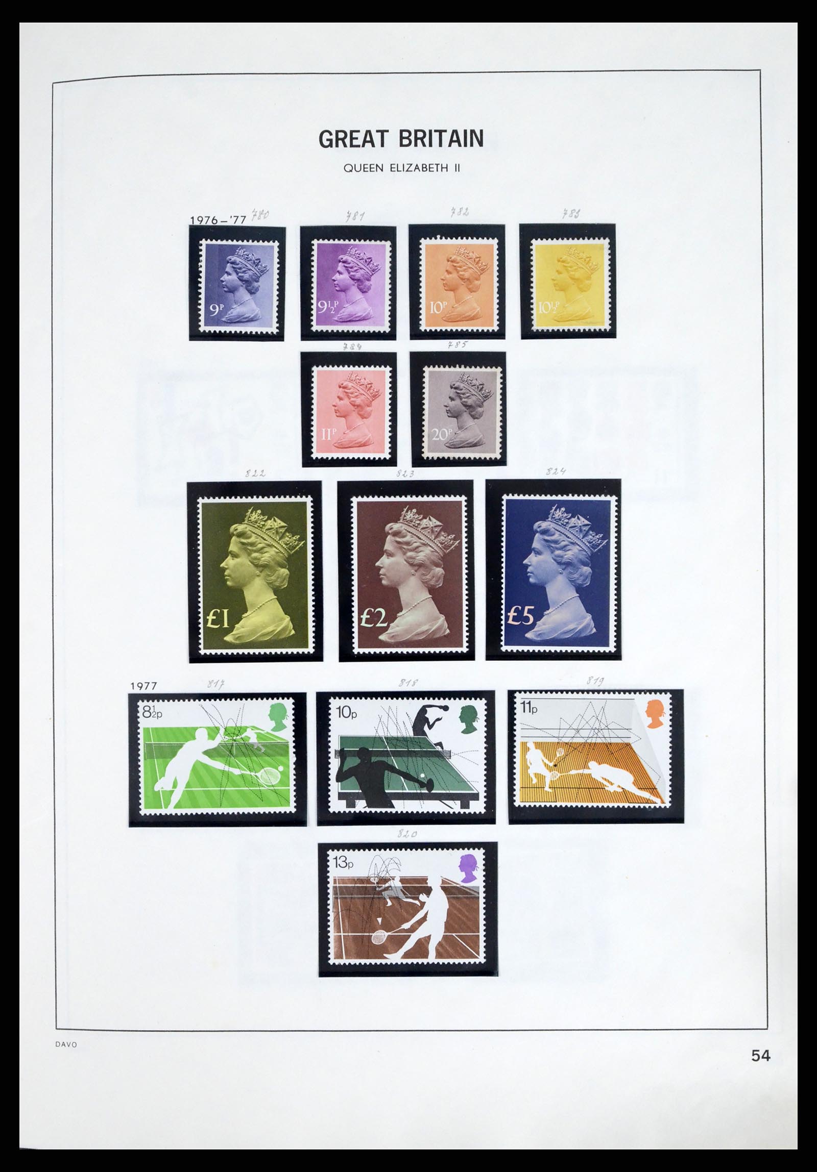 37375 088 - Postzegelverzameling 37375 Engeland 1840-1982.