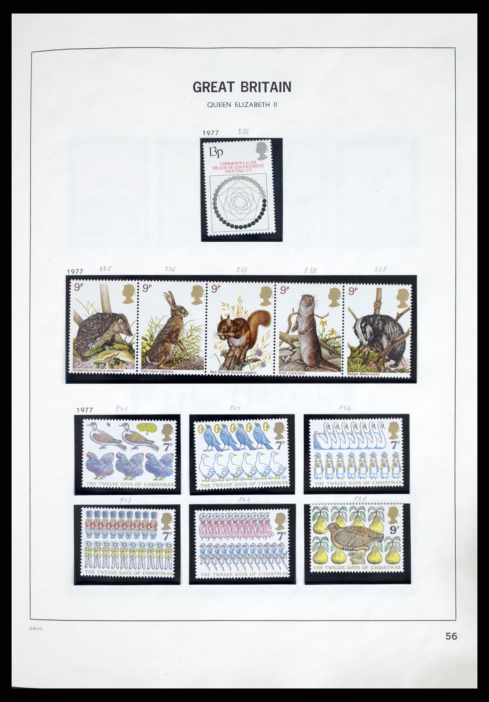 37375 090 - Postzegelverzameling 37375 Engeland 1840-1982.