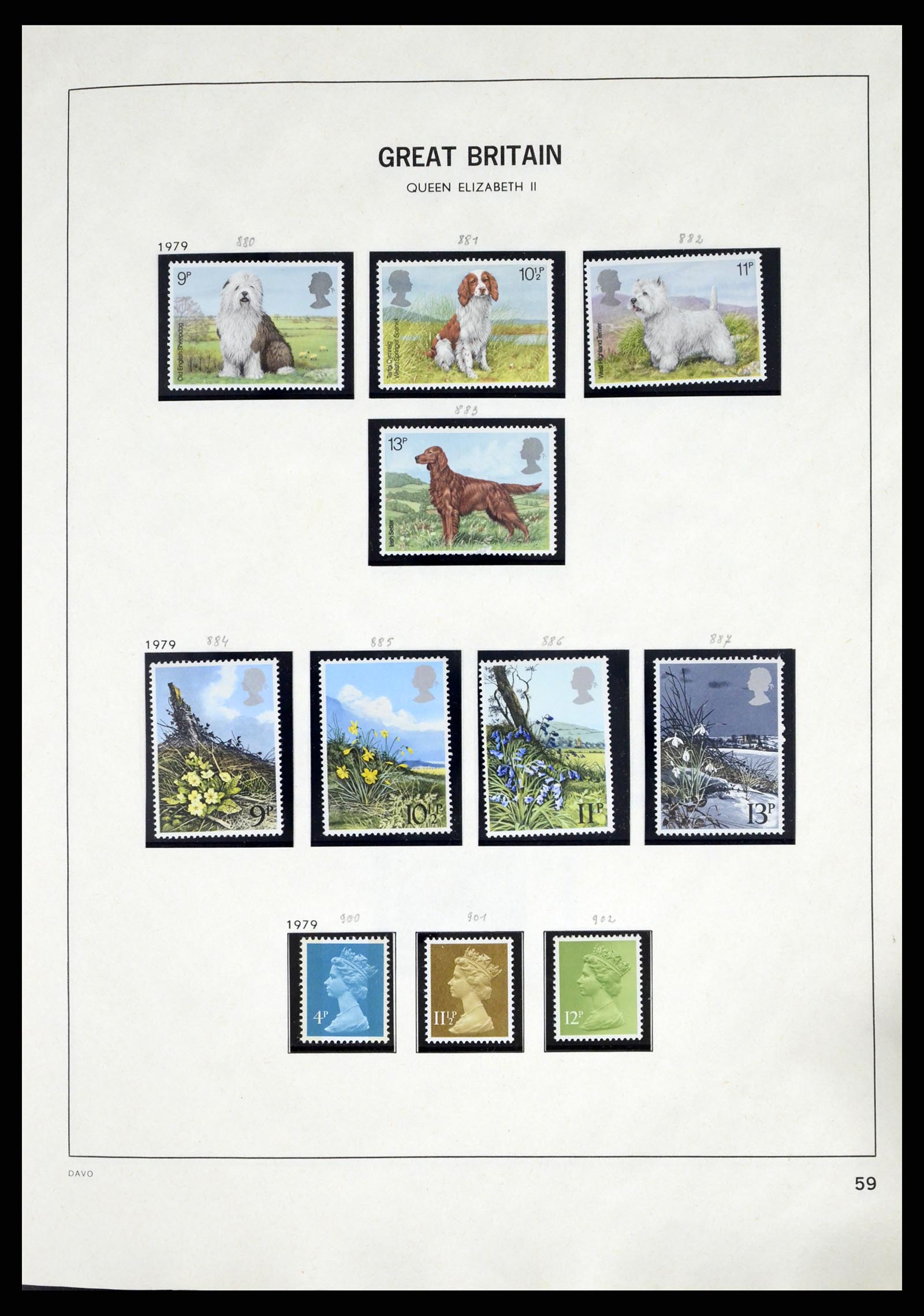 37375 093 - Postzegelverzameling 37375 Engeland 1840-1982.