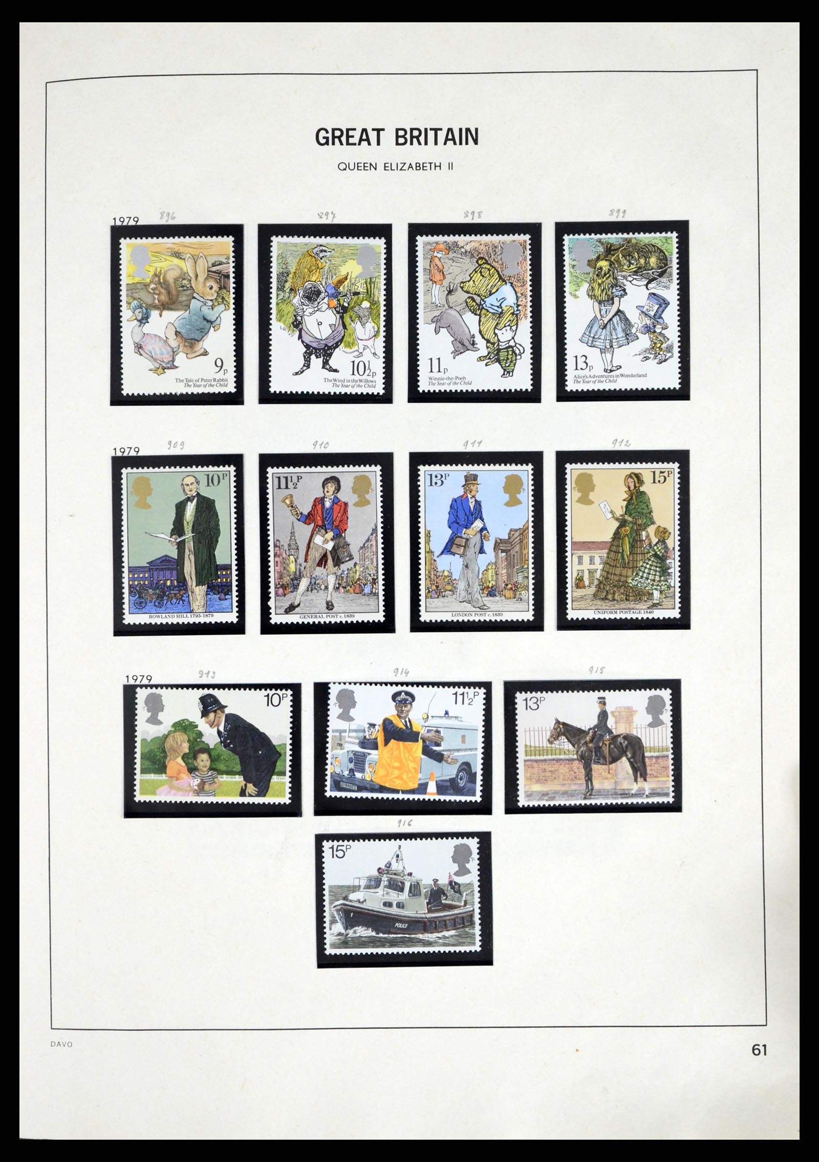 37375 095 - Postzegelverzameling 37375 Engeland 1840-1982.