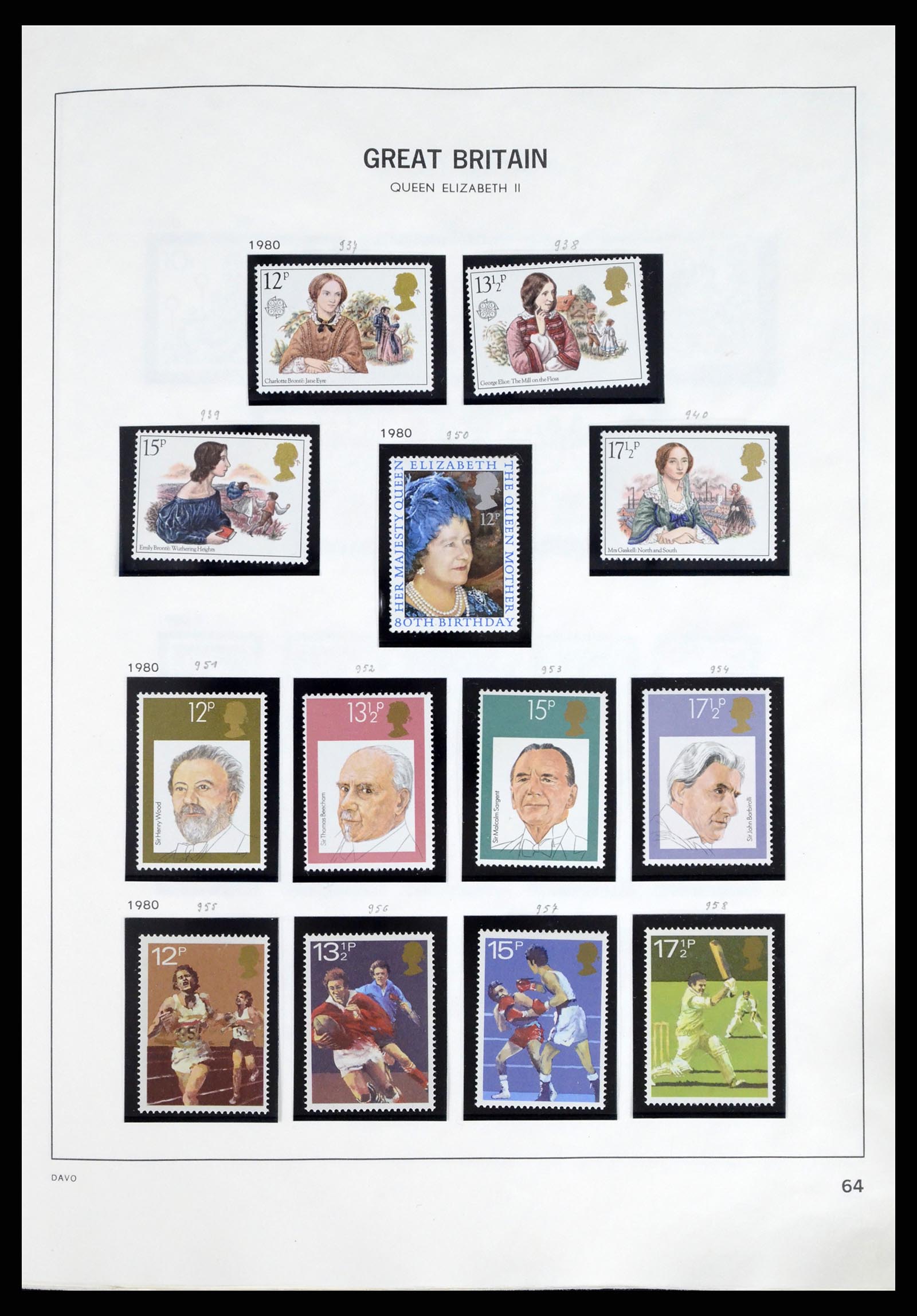 37375 098 - Postzegelverzameling 37375 Engeland 1840-1982.