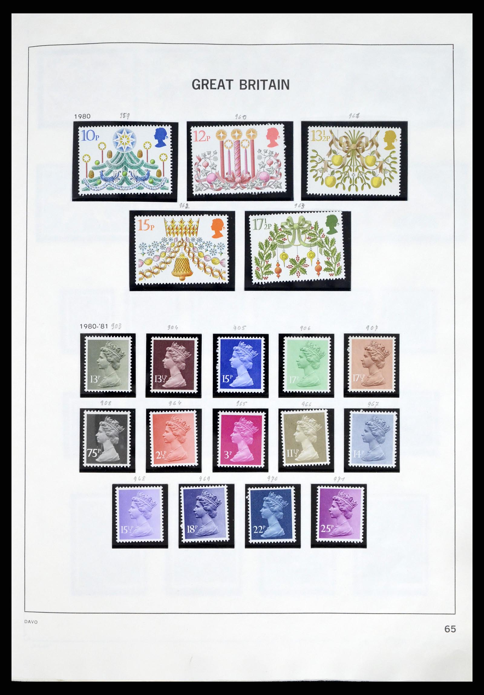 37375 099 - Postzegelverzameling 37375 Engeland 1840-1982.