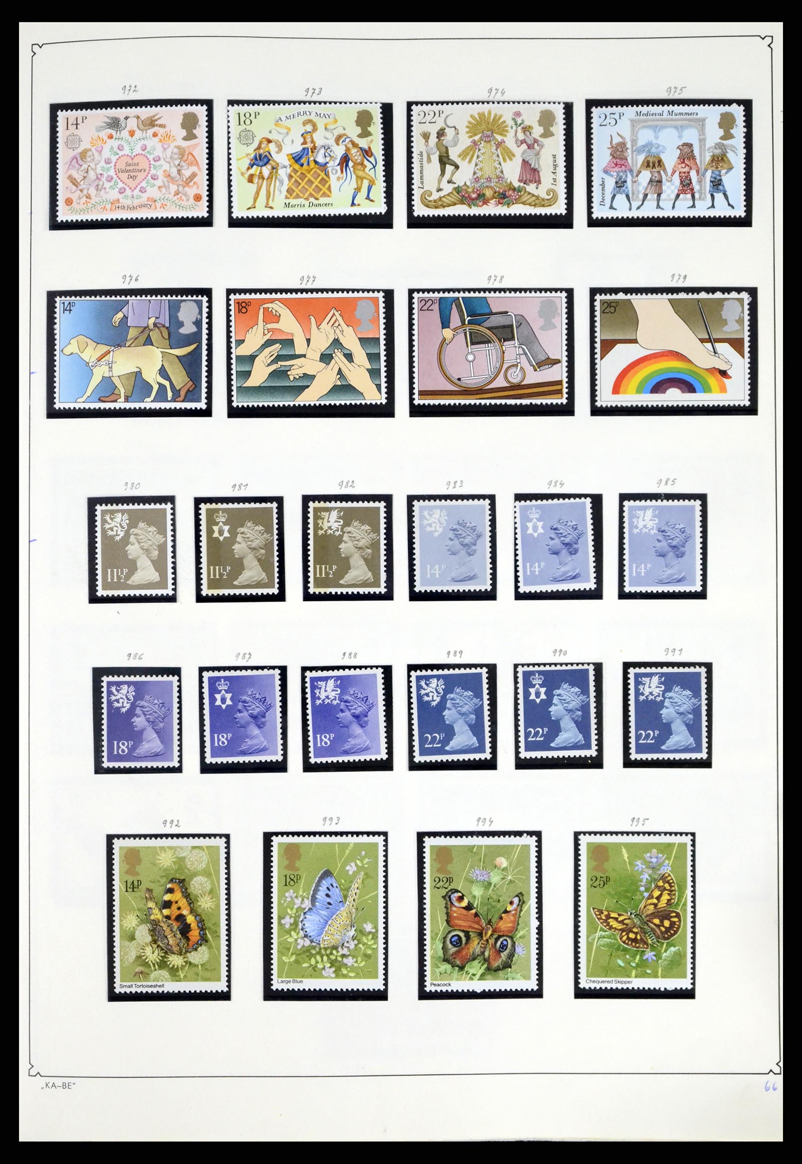 37375 100 - Postzegelverzameling 37375 Engeland 1840-1982.